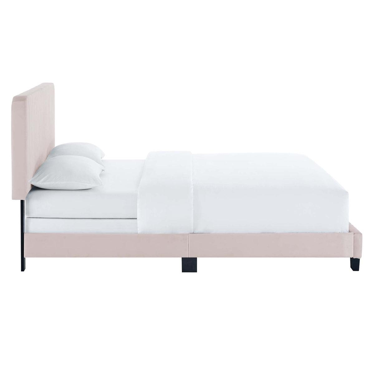 Celine Channel Tufted Performance Velvet Queen Bed by Modway