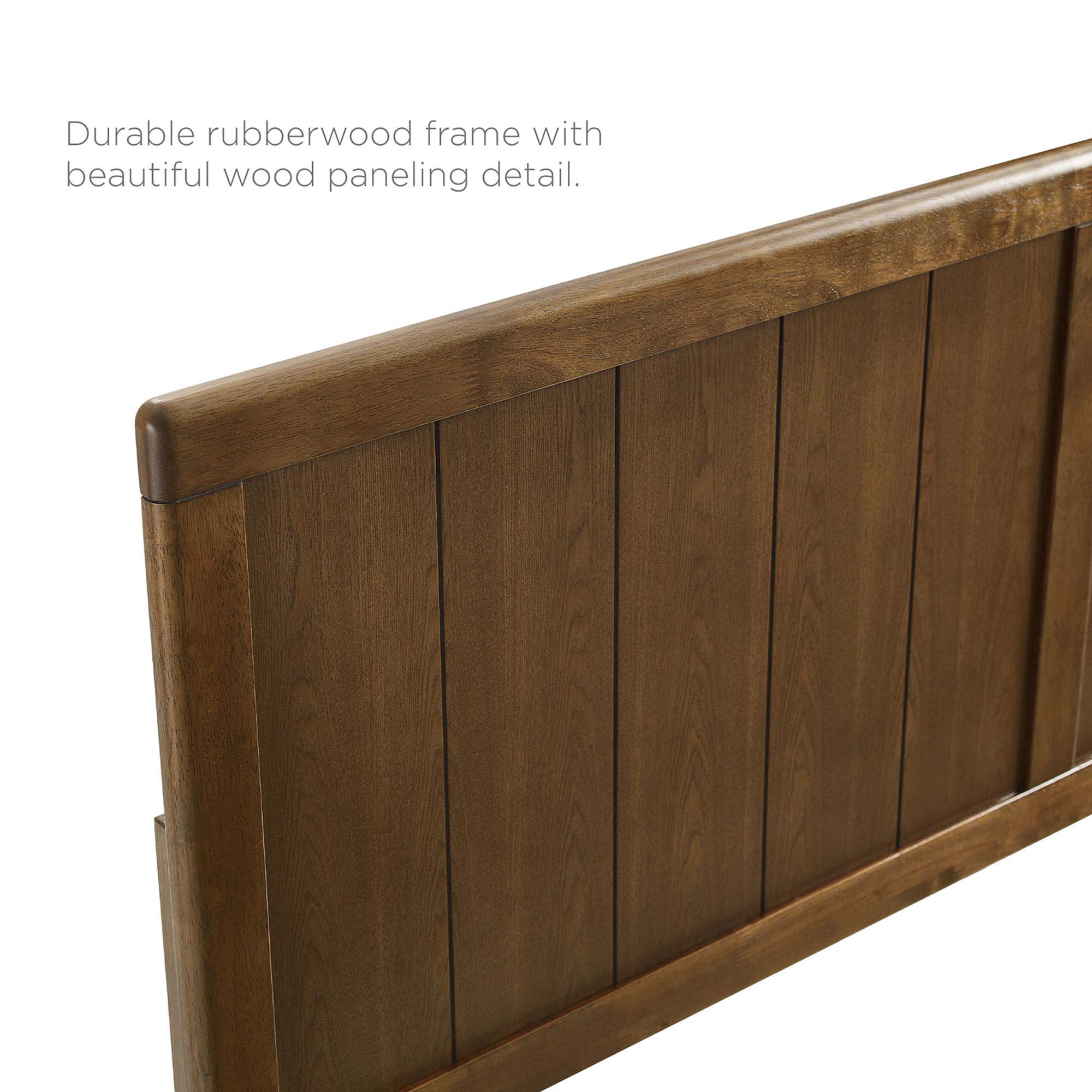 Alana Wood Platform Bed with Angular Frame by Modway