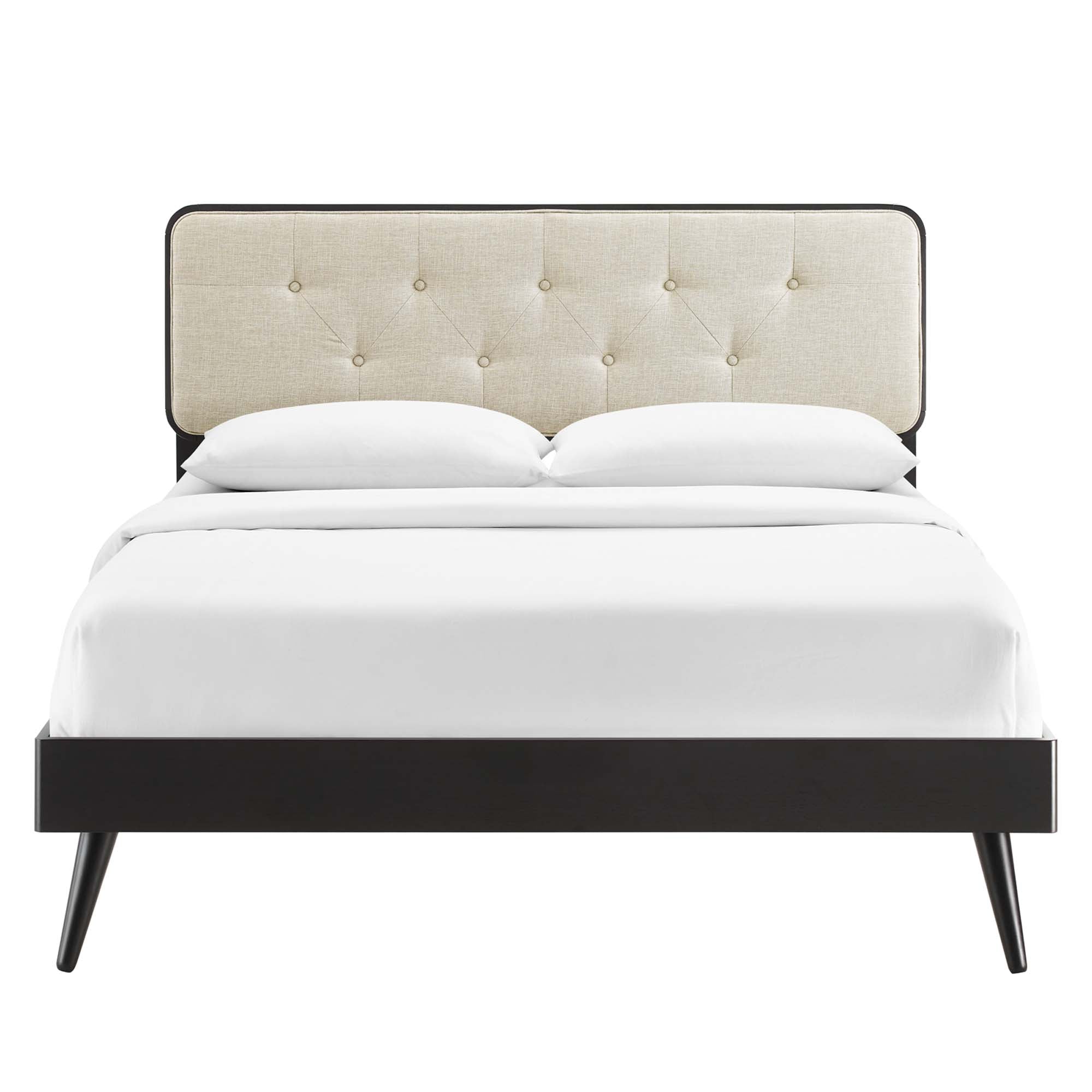 Bridgette Wood Full Platform Bed With Splayed Legs by Modway