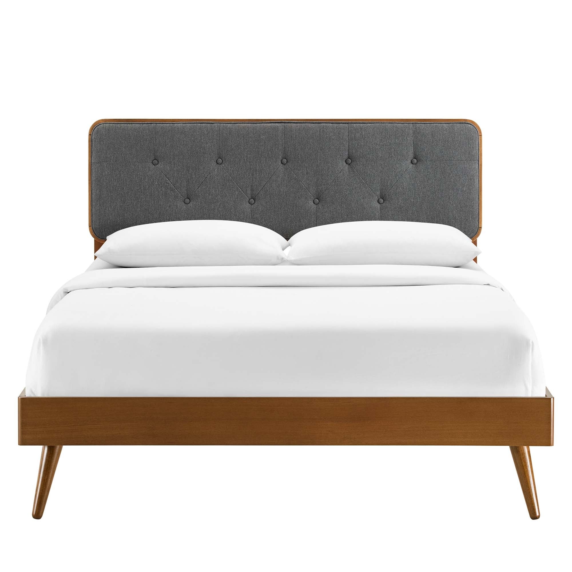 Bridgette Wood Full Platform Bed With Splayed Legs by Modway
