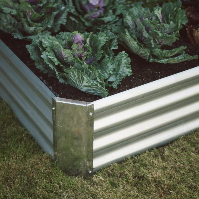 Industrial Farmhouse Steel Raised Garden Bed Metal Planter with Lining-1