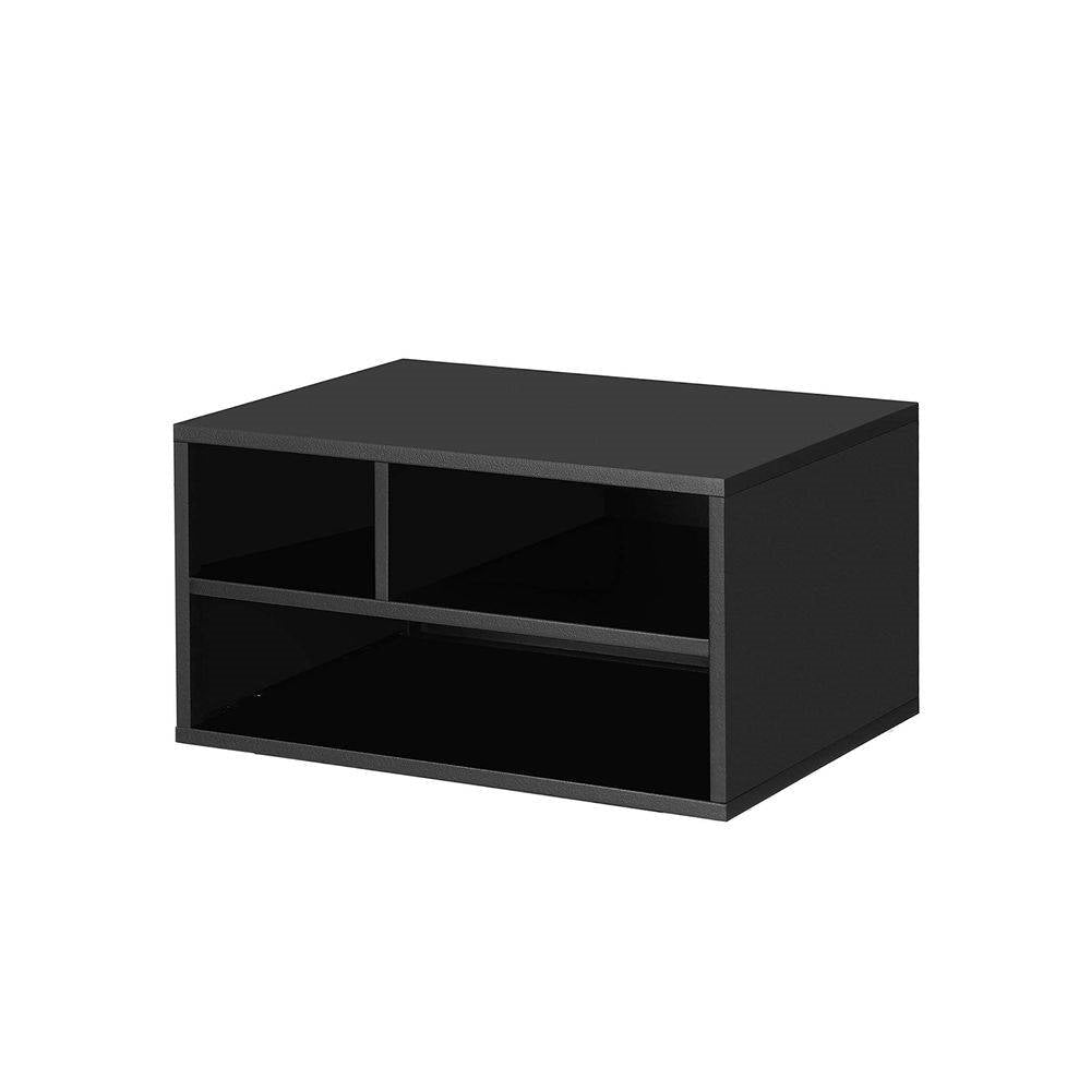 Modern Sturdy Black Metal Office Printer Stand with 2-Shelves-2