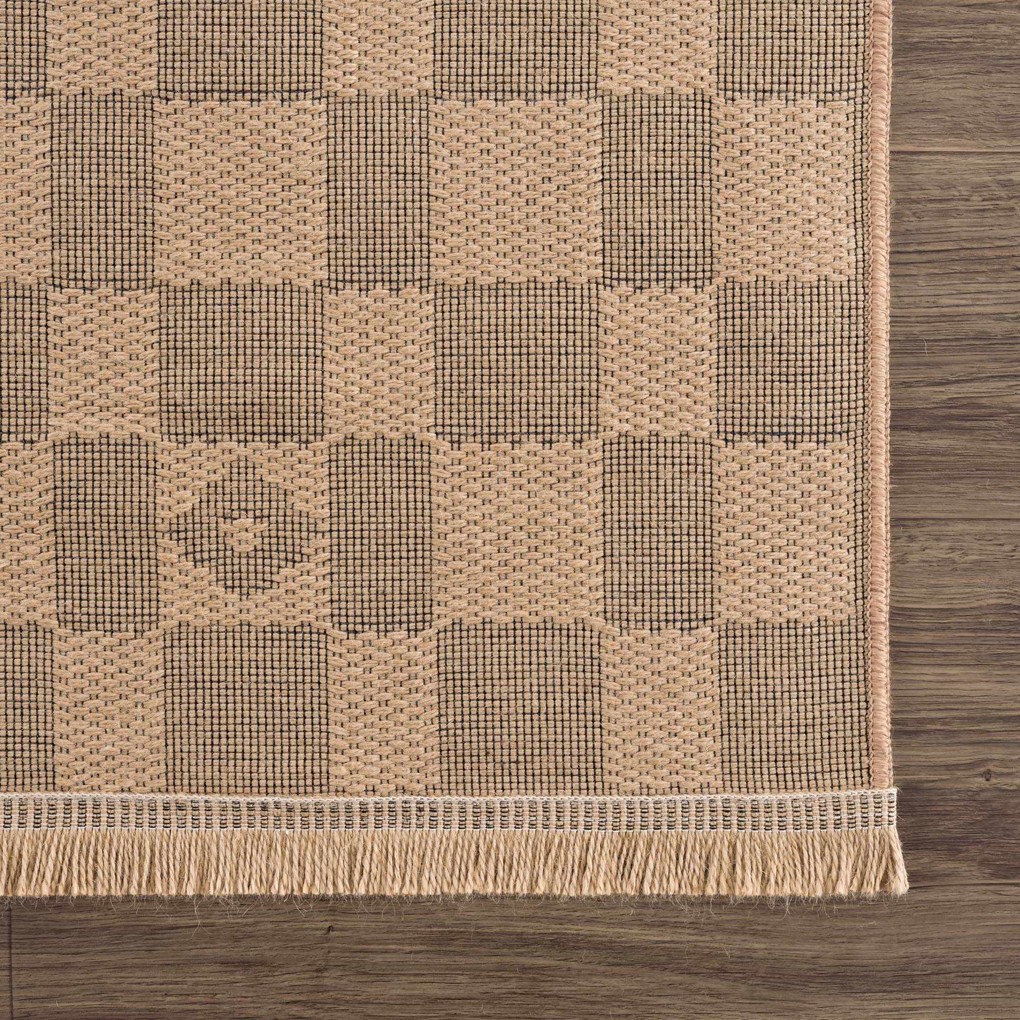 Nairi Checkered Washable Jute Rug