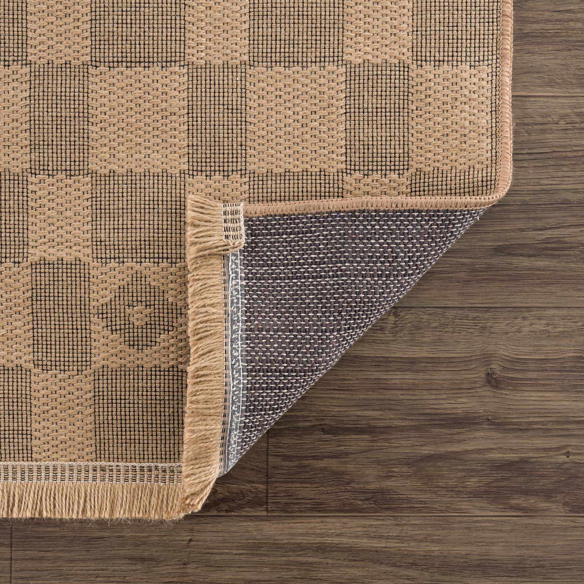 Nairi Checkered Washable Jute Rug