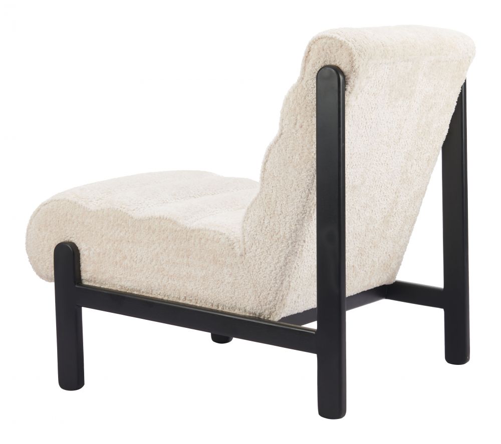 Maki Shearling Fabric Accent Chair