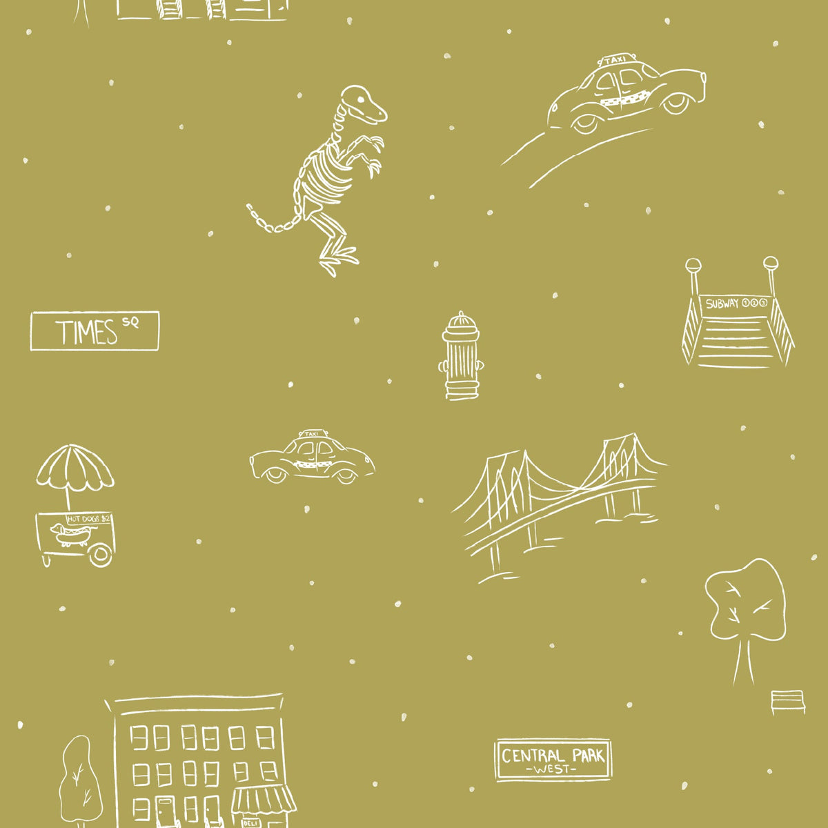 Manhattan Wallpaper by The Lil Dills Shop