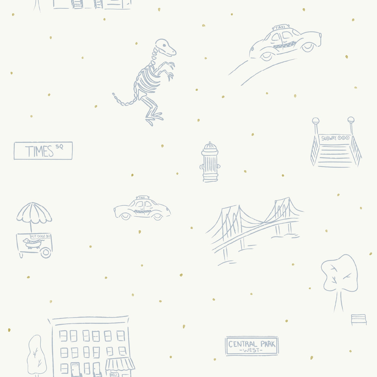 Manhattan Wallpaper by The Lil Dills Shop