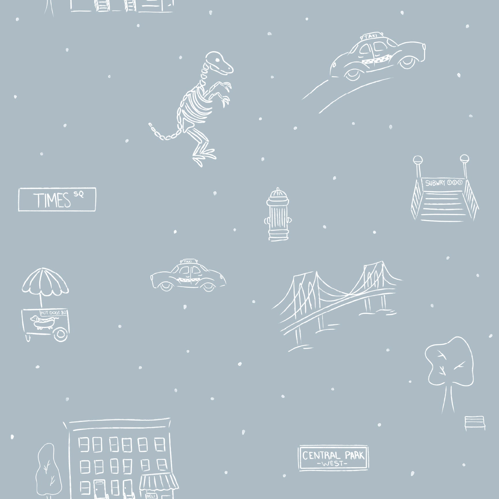 Manhattan Wallpaper by The Lil Dills Shop