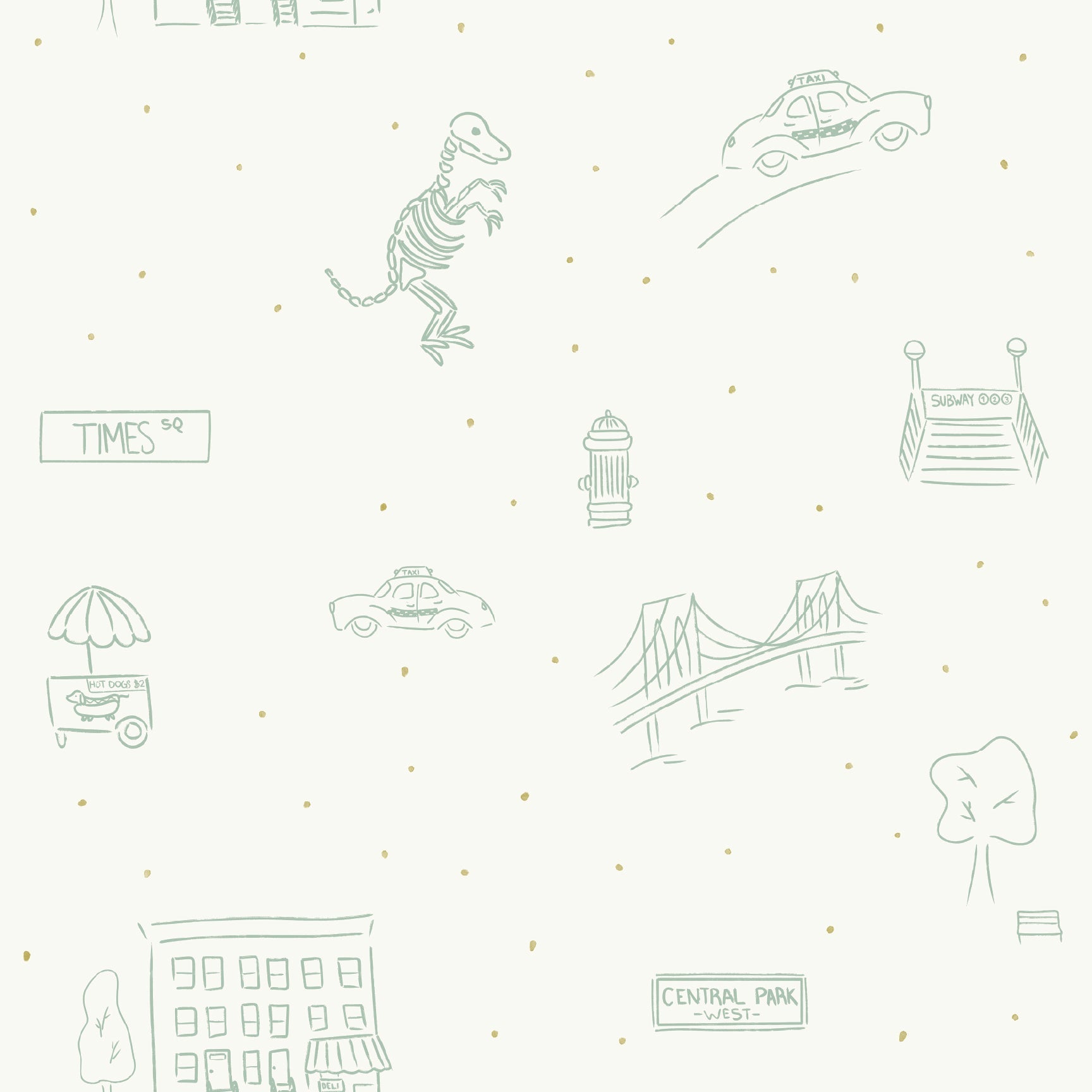 Manhattan Wallpaper by The Lil Dills Shop