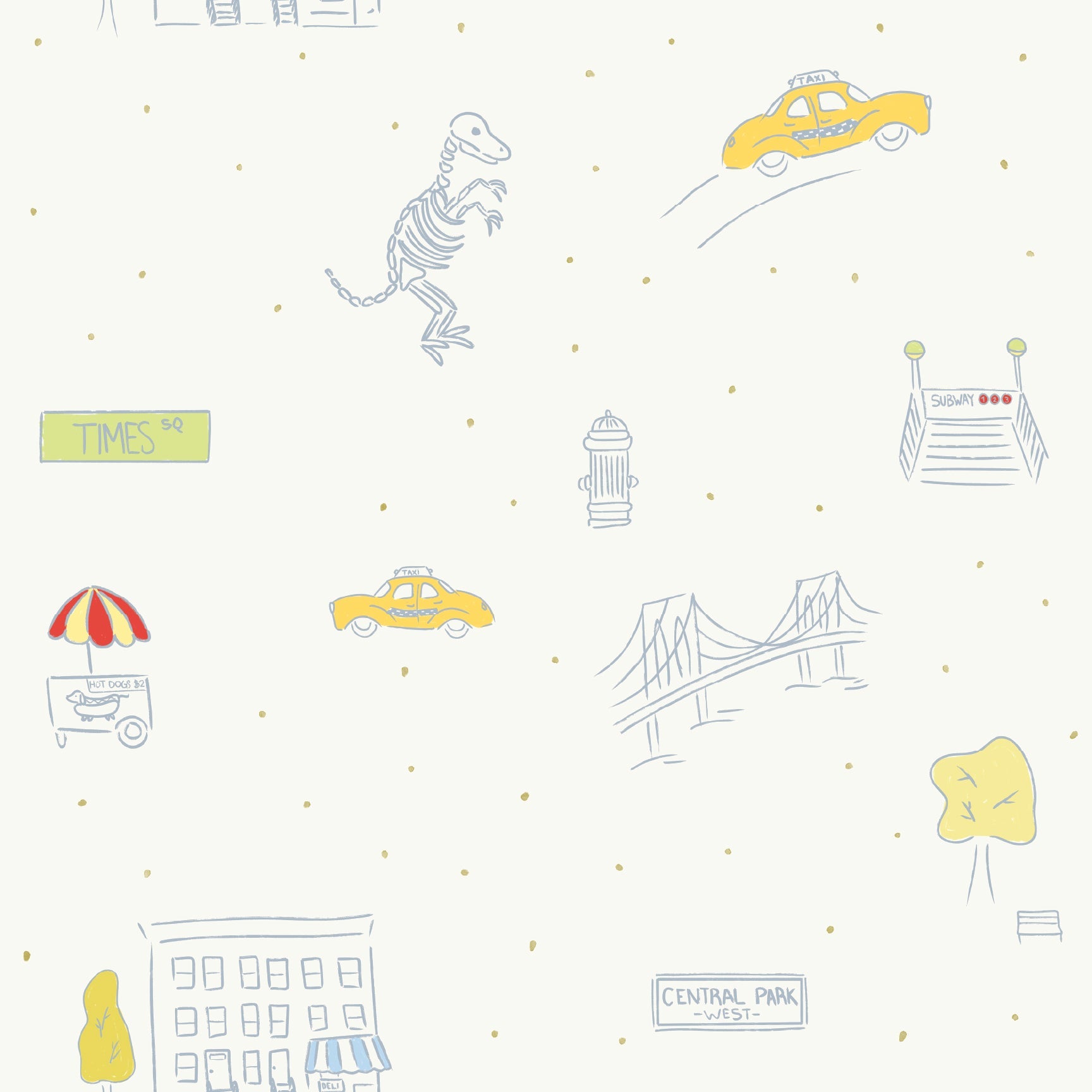 Manhattan Wallpaper by The Lil Dills Shop