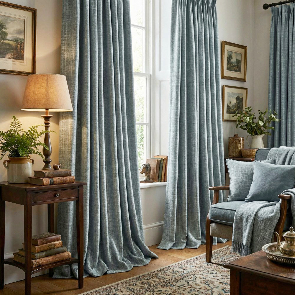 Marti Abstract Stripe Textured Curtains