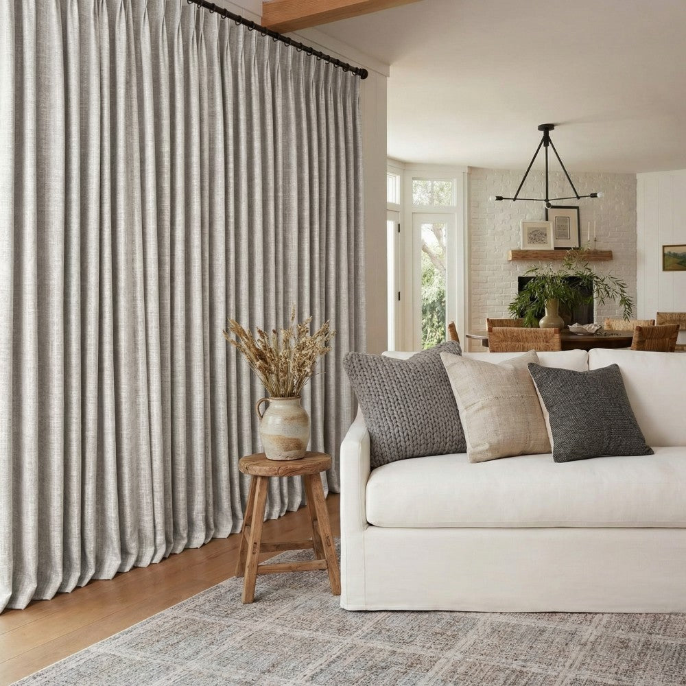 Marti Abstract Stripe Textured Curtains