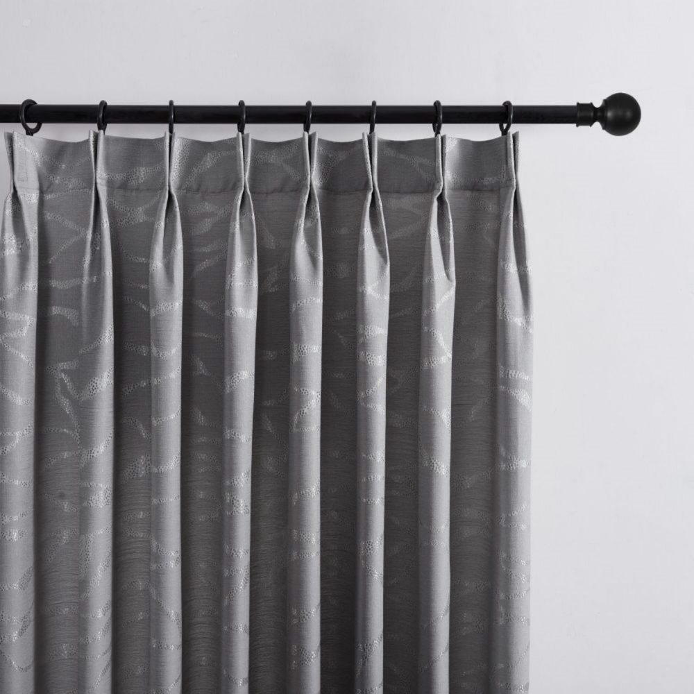 Marybel Glossy Abstract Ripple Curtains