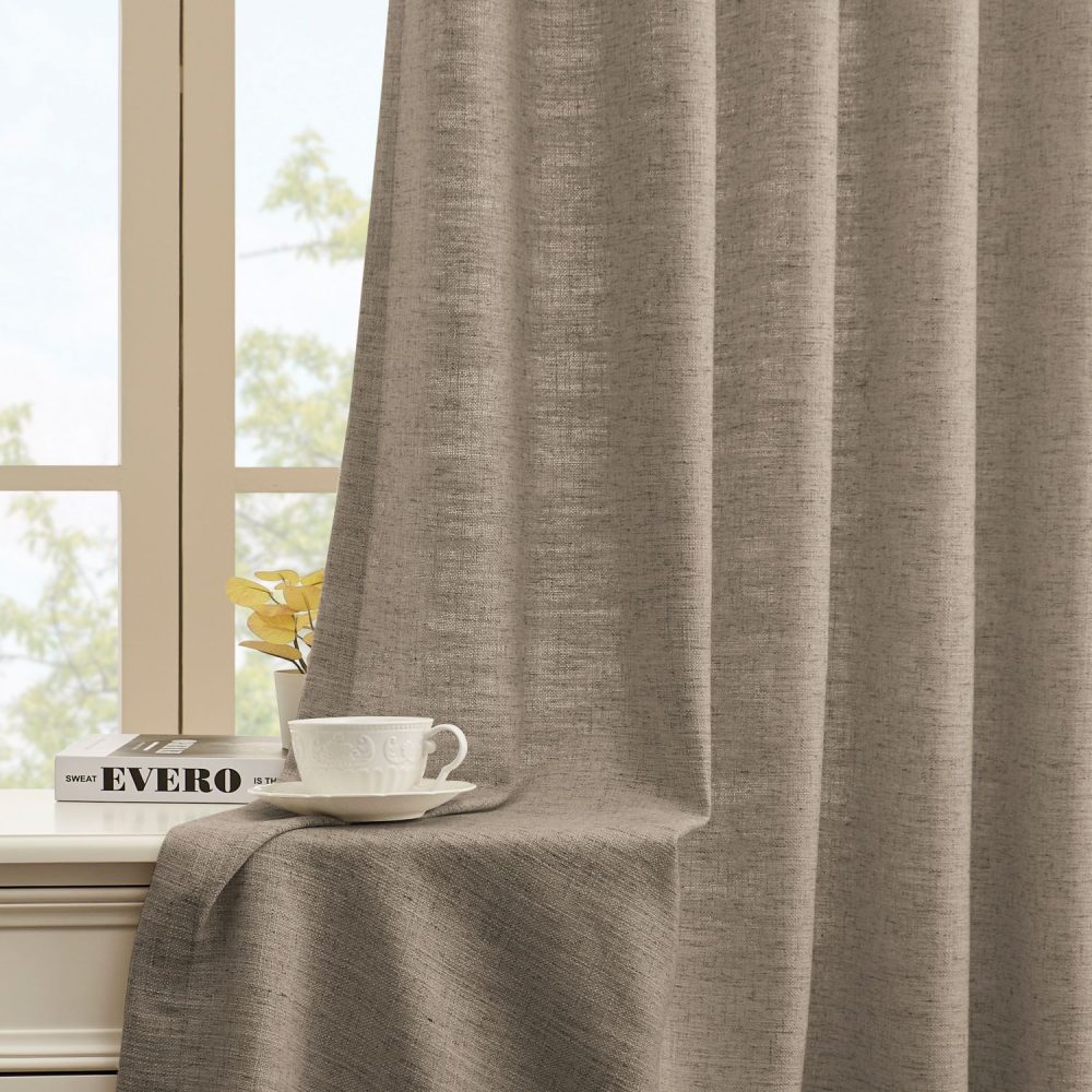 Mattia Soft Linen Curtains With Natural Dots