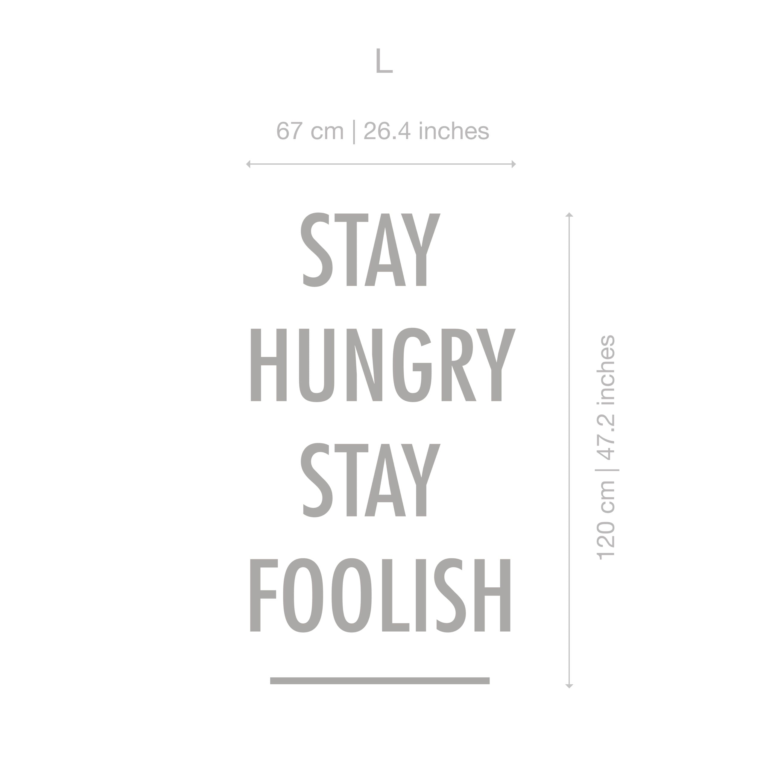 Stay Hungry Stay Foolish wall sticker-2