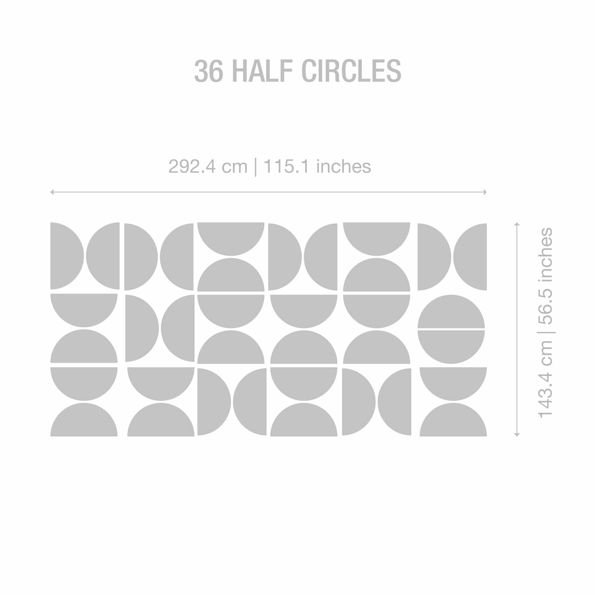 Semi-Circles Wall 3D-4