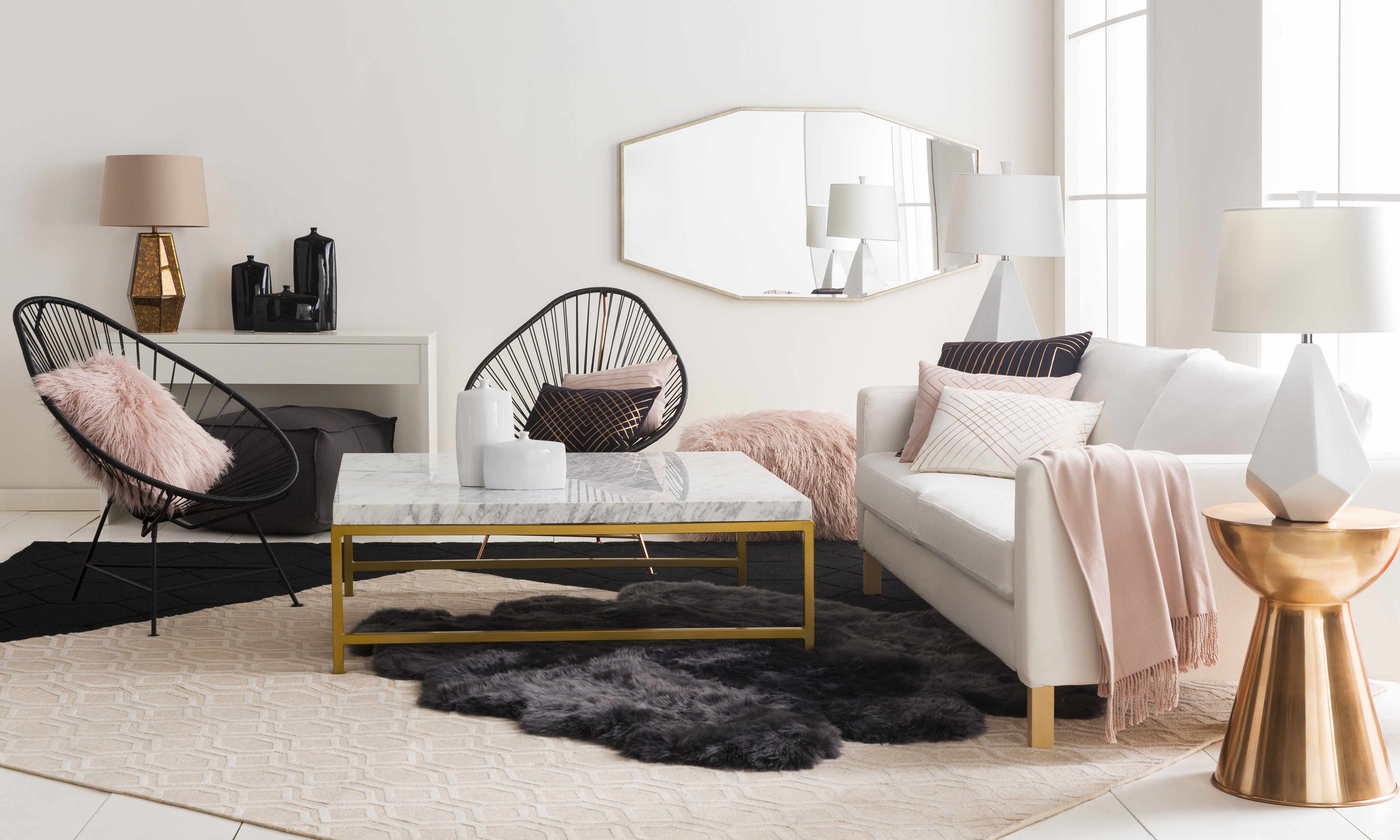 Wataga White Throw Pillow - Clearance-1