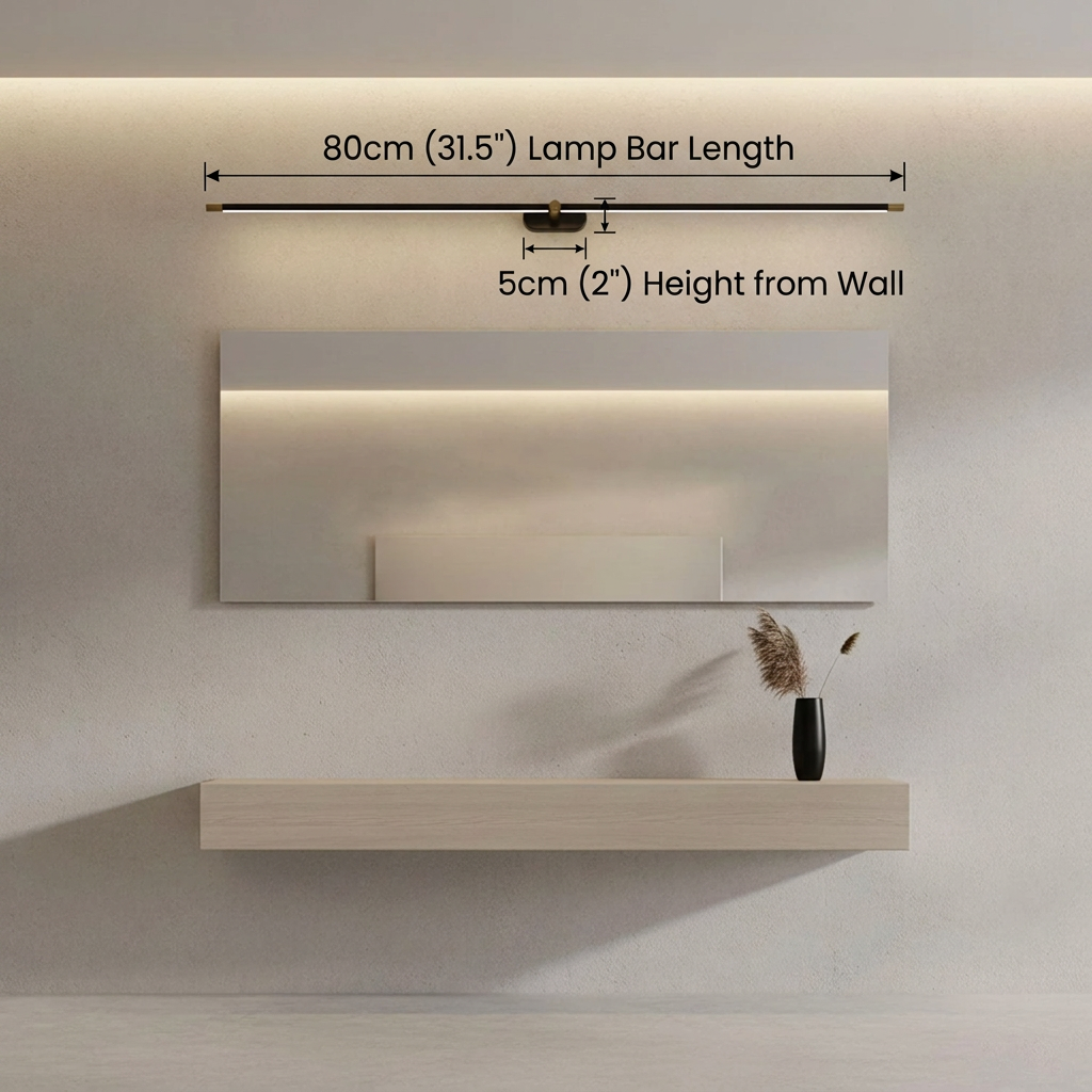 Lumenora | Cordless Linear Wall Lamp with USB Rechargeable Battery and Touch Dimmer