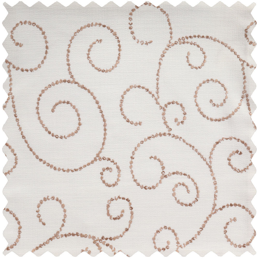 Minta Embroidered Scroll Pillow Cover