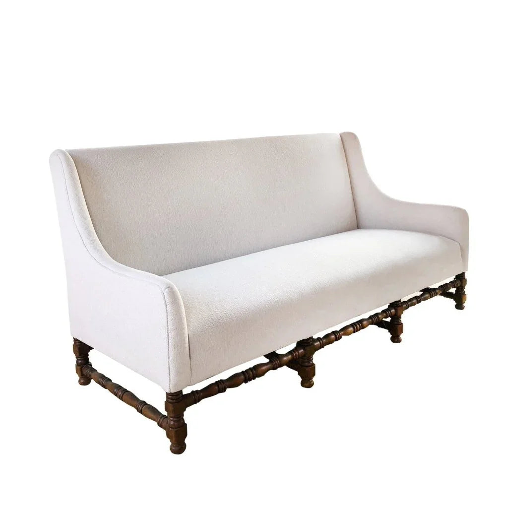 Mission White Performance Fabric Sofa