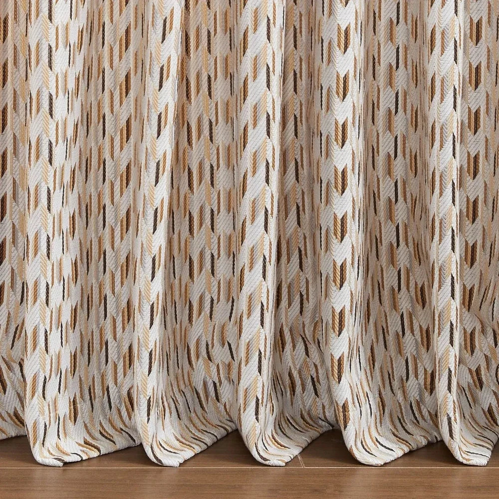 Monroe Cute Herringbone Patterned Curtains
