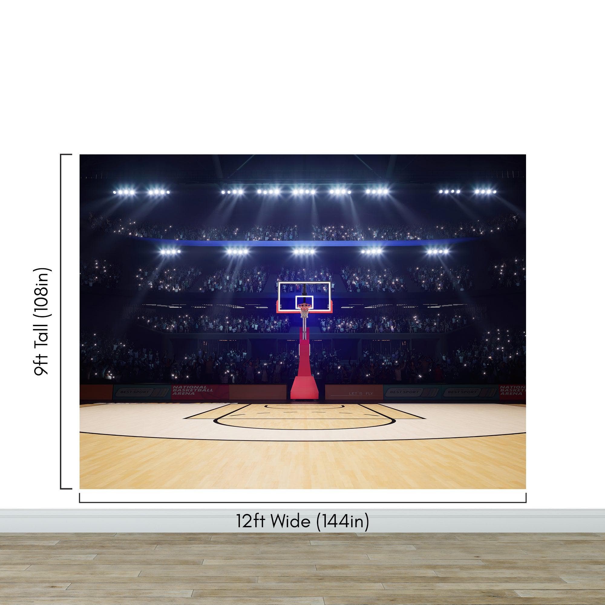 Basketball Court Stadium Wallpaper Mural. #7013