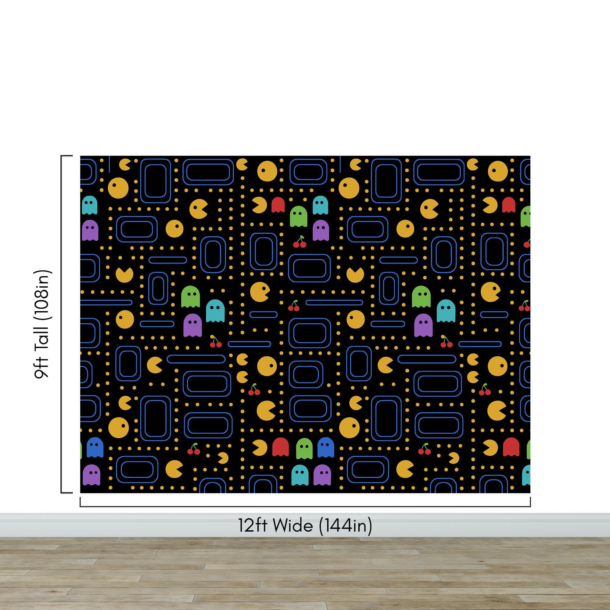 Pacman Wallpaper Mural. #7004