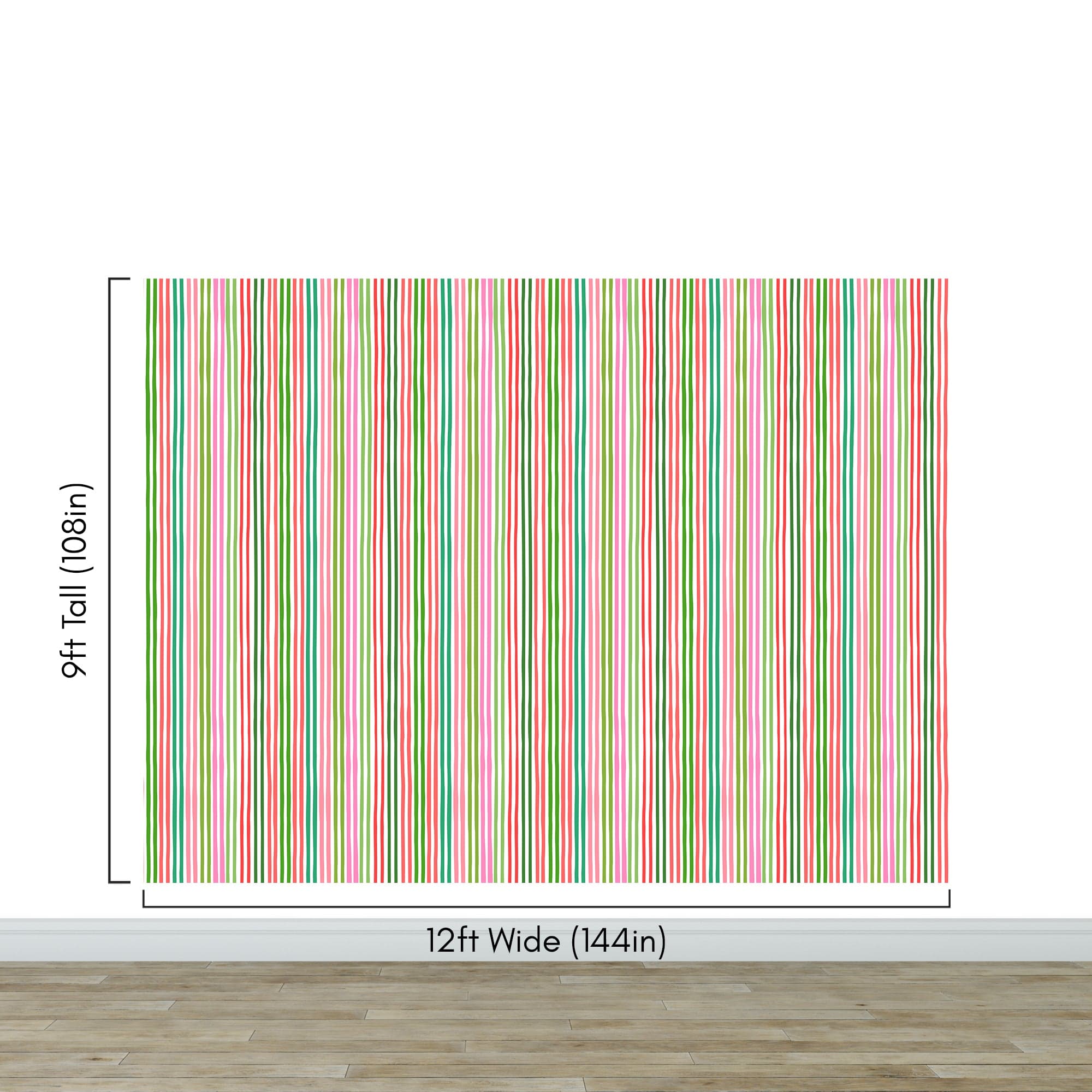Color Vertical Stripes Pattern Wallpaper Mural. #7034