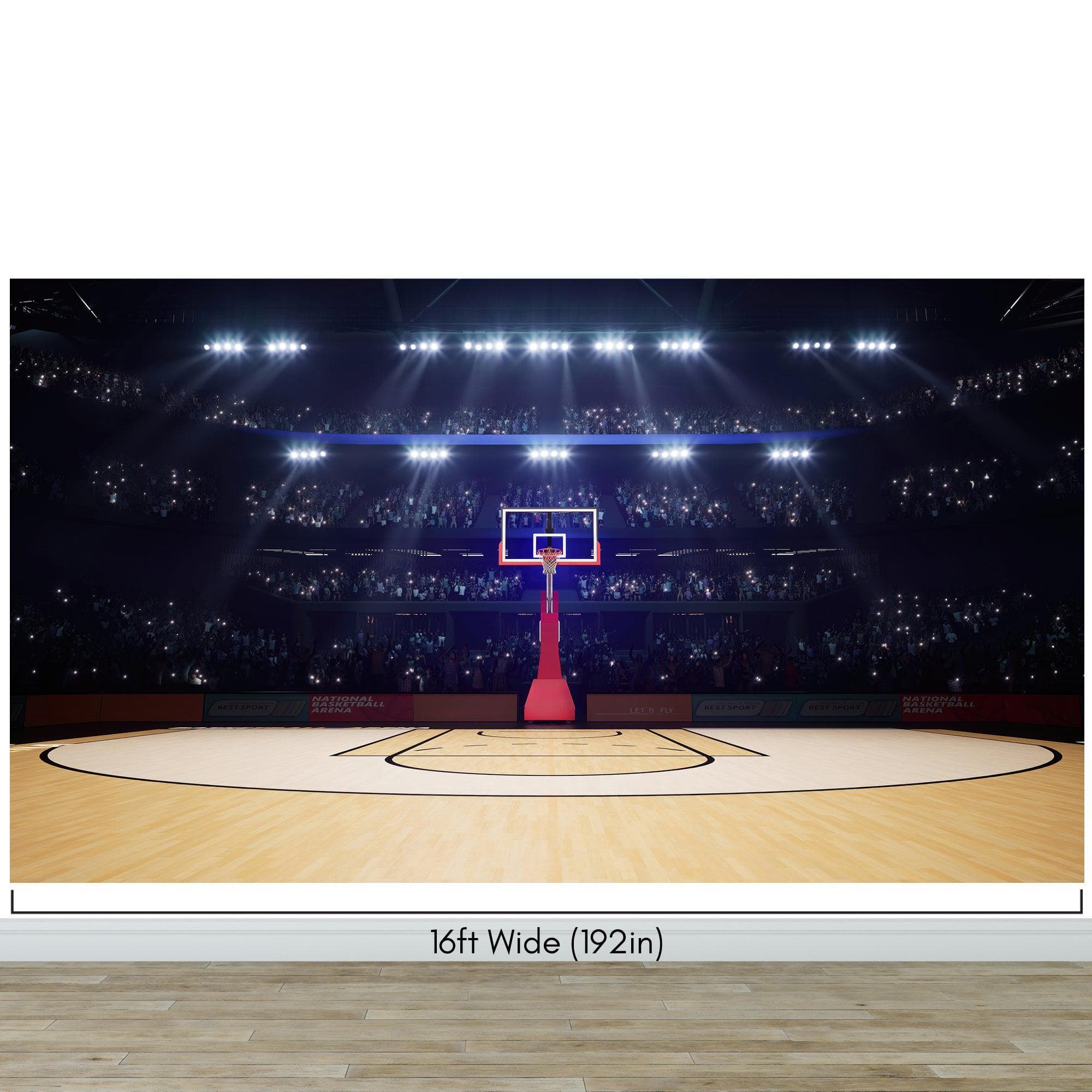 Basketball Court Stadium Wallpaper Mural. #7013