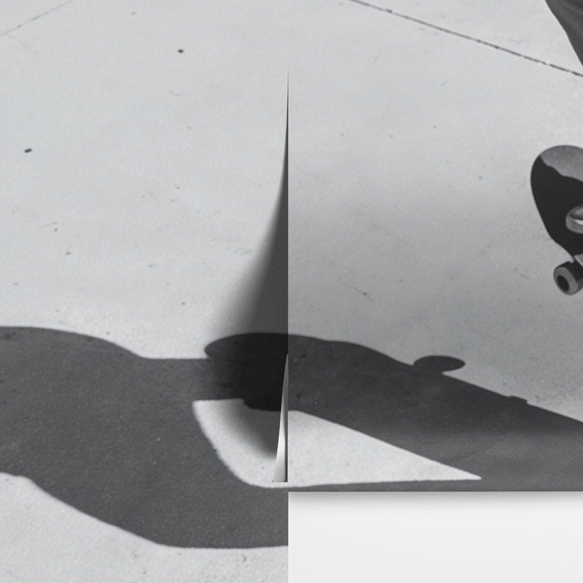 Black and White Skateboard Urban Wall Mural. #7066