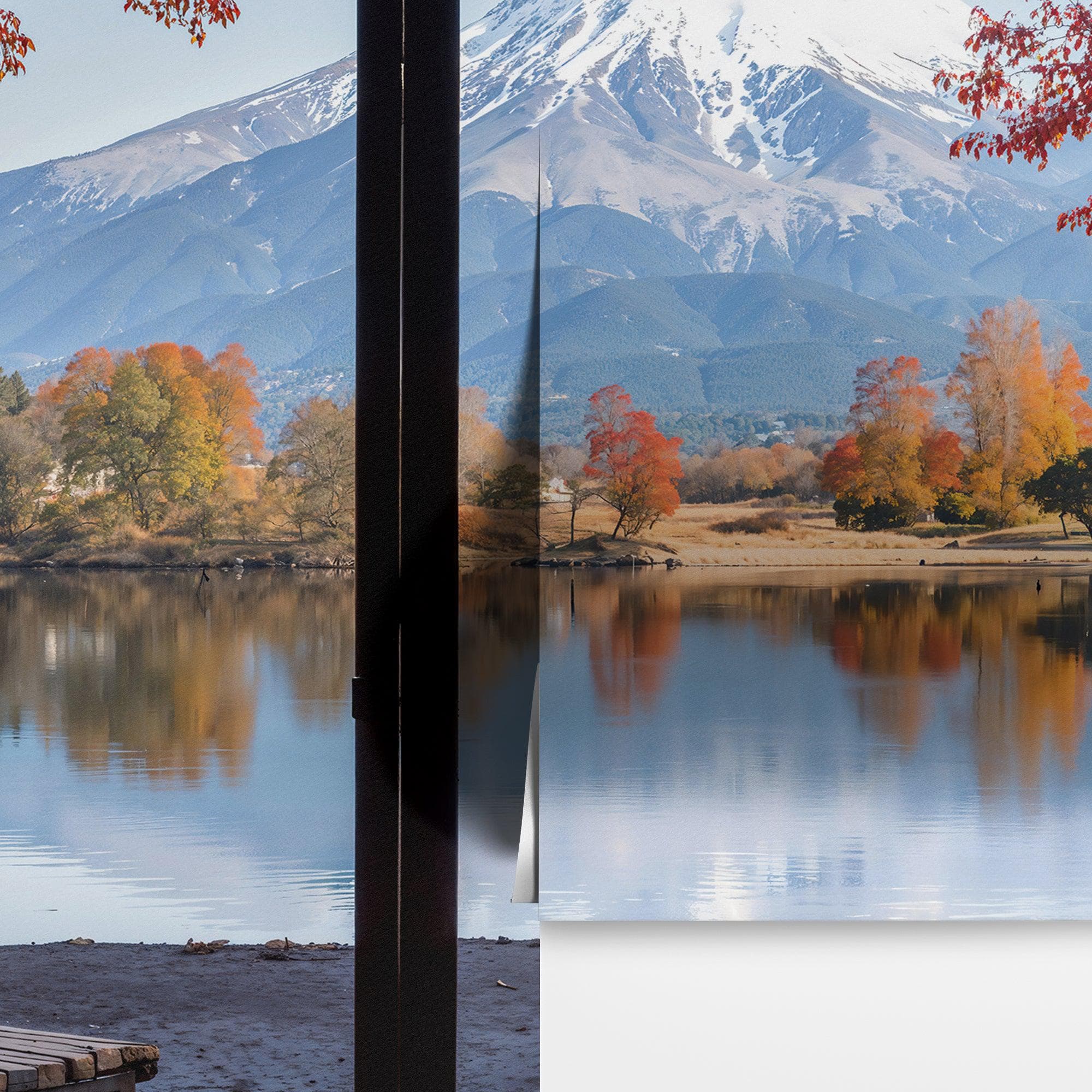 Scenic Lake View with Mount Fuji 3D Wallpaper Mural. #6988