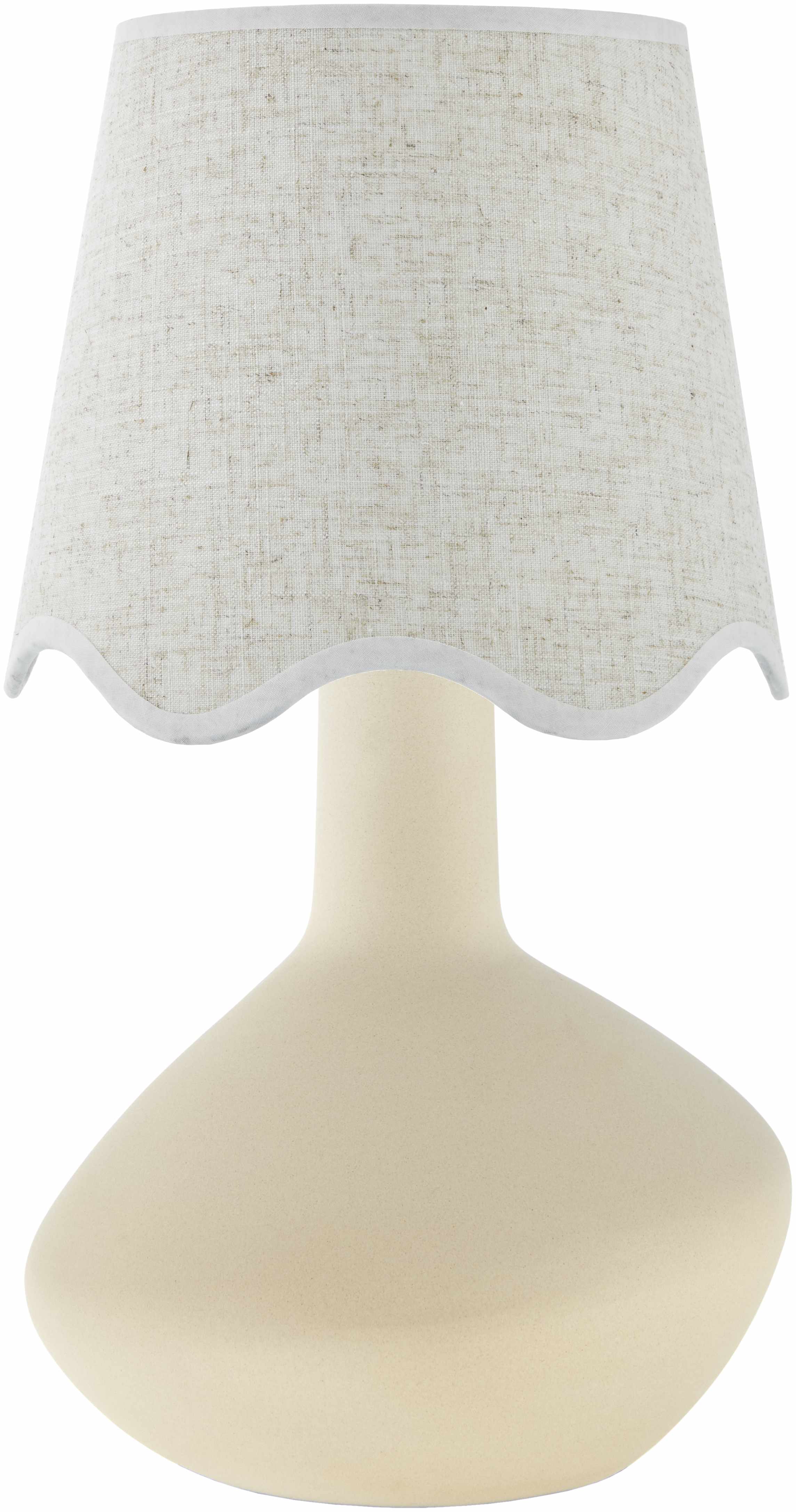 Neuenhagen Cream & White Ceramic Table Lamp-0
