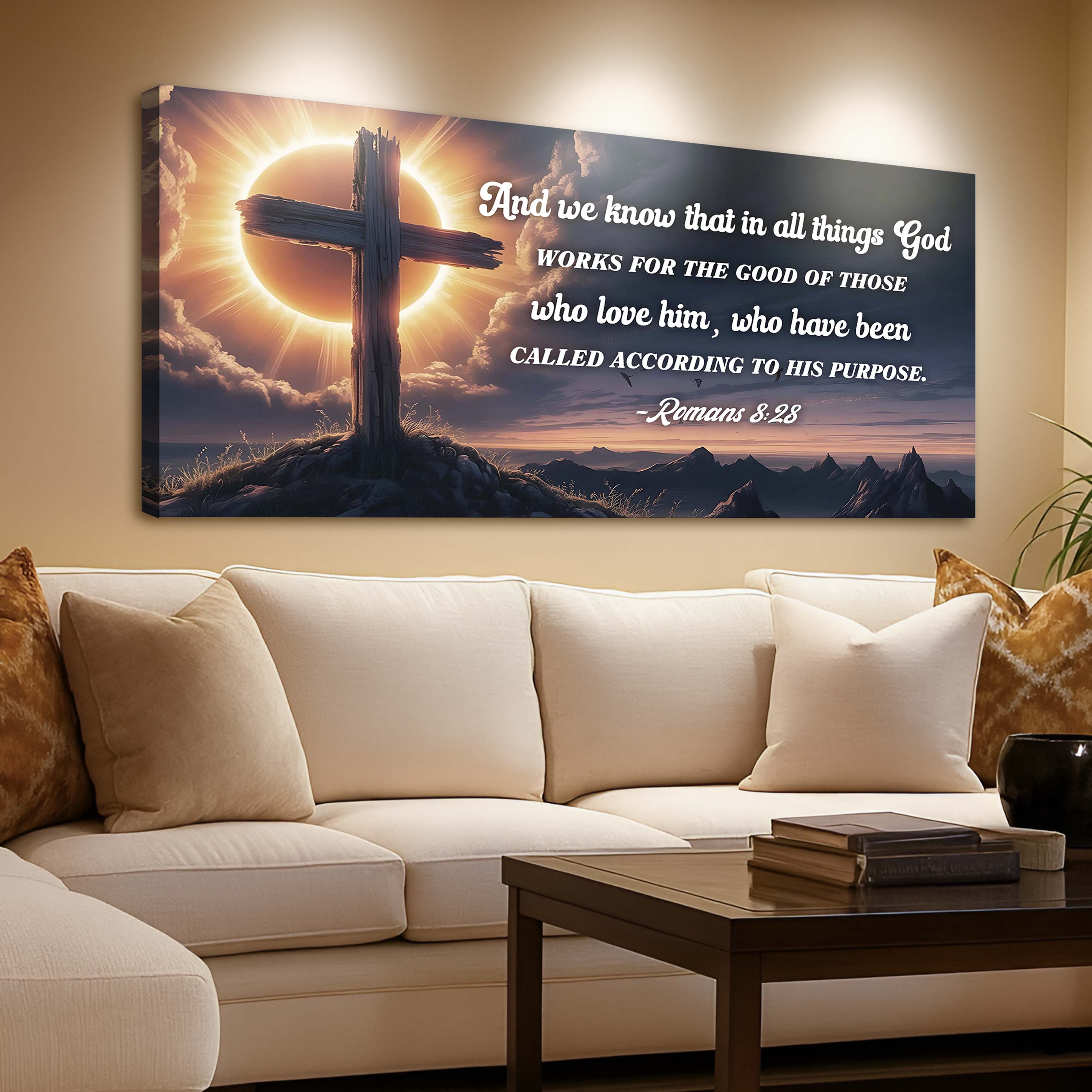 Romans 8:28 - God Works For The Good Faith Sign