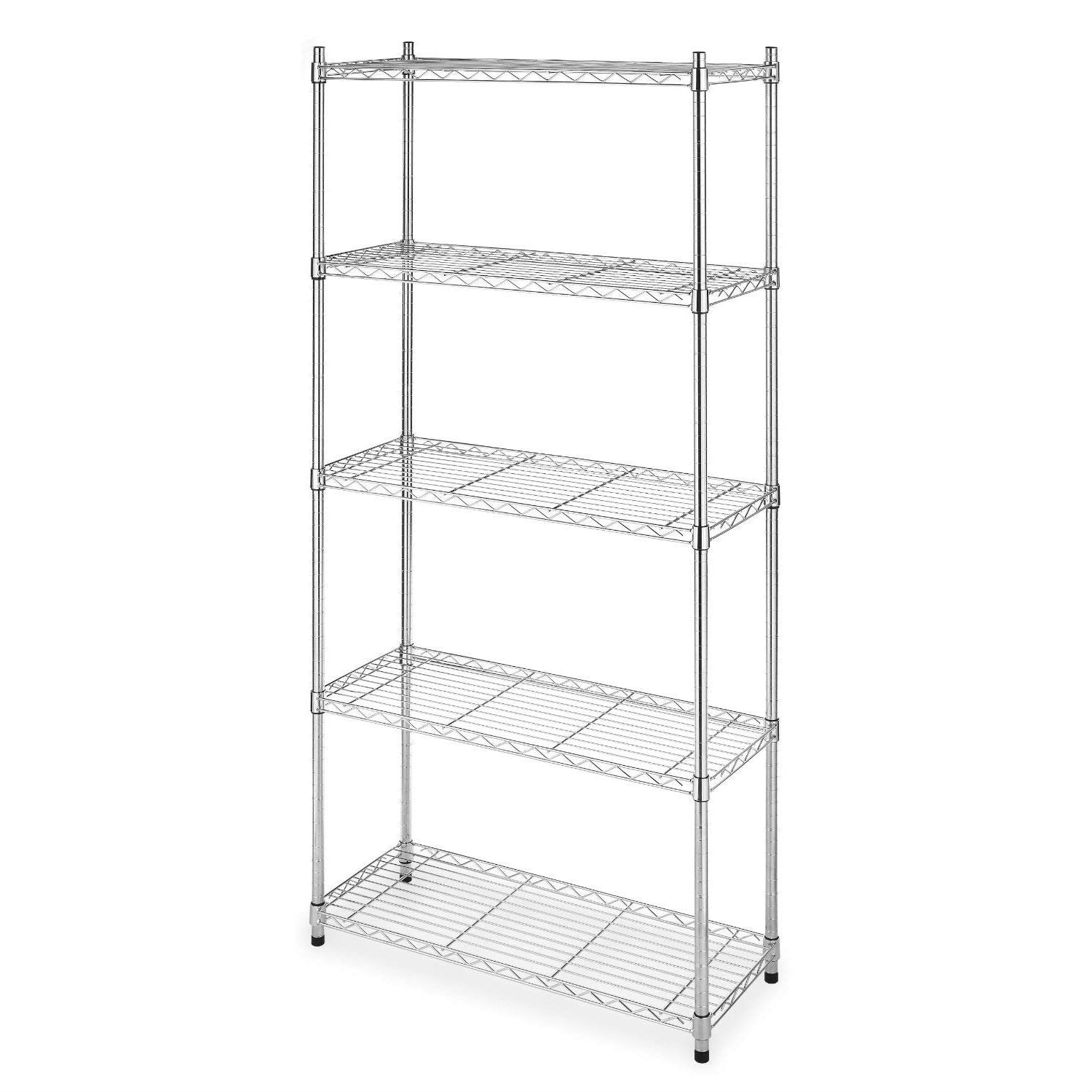 Heavy Duty 5-Shelf Metal Storage Rack Shelving Unit-0