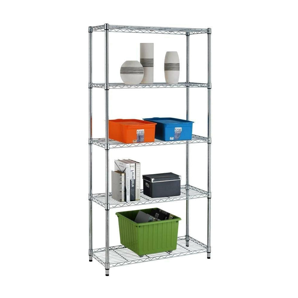 Heavy Duty 5-Shelf Metal Storage Rack Shelving Unit-1