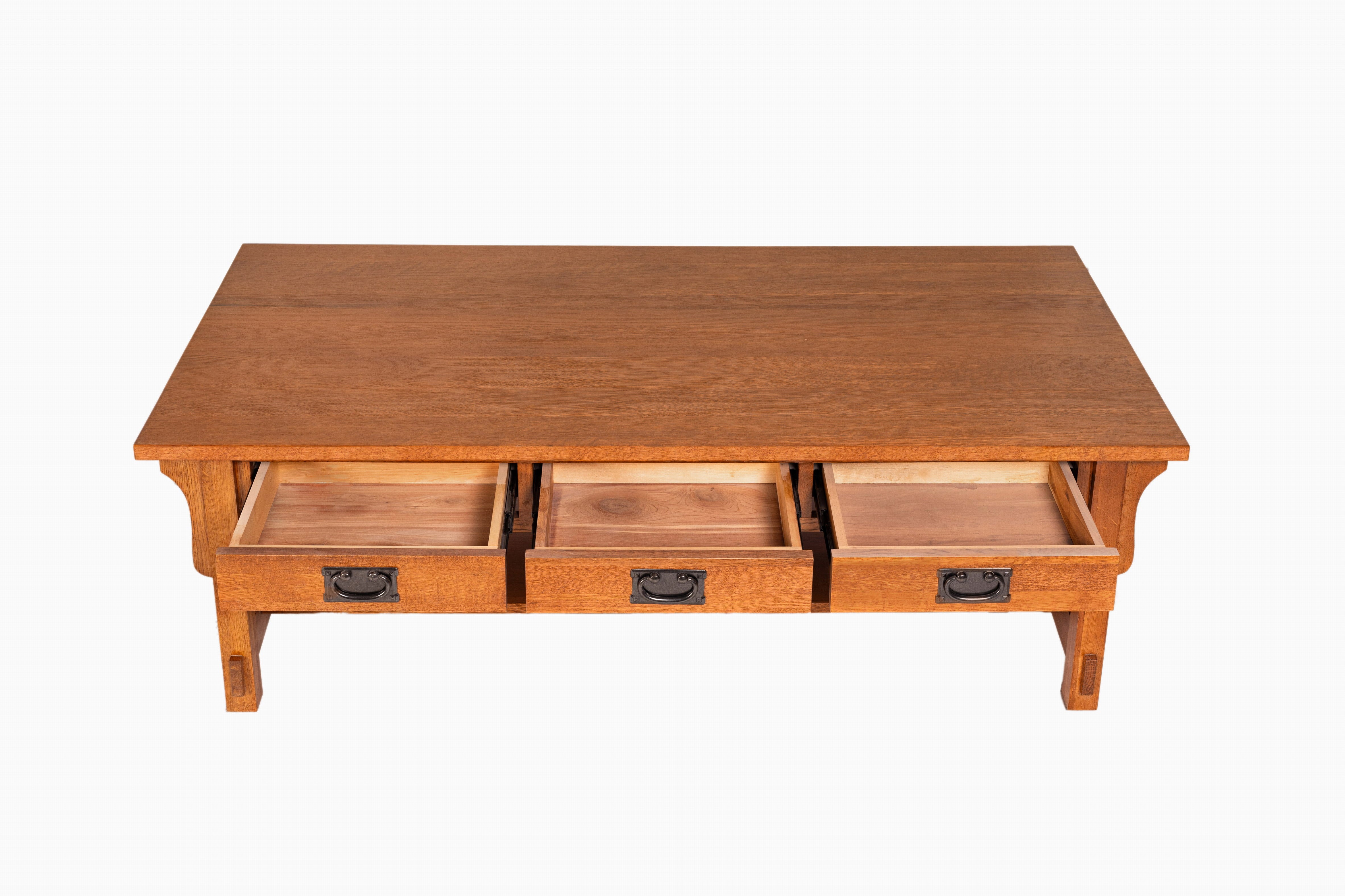 Mission Crofter Style 6 Drawer Coffee Table