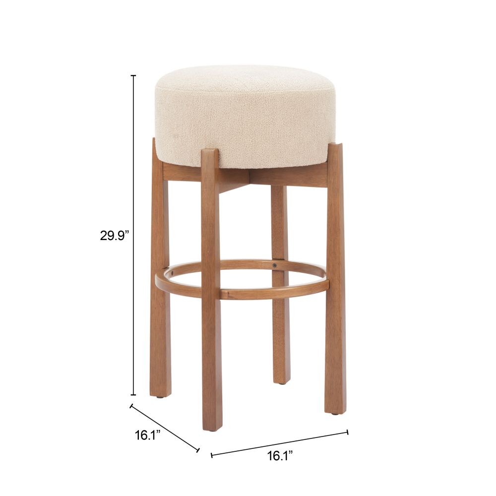 Nade Textured Fabric Barstool 2PC