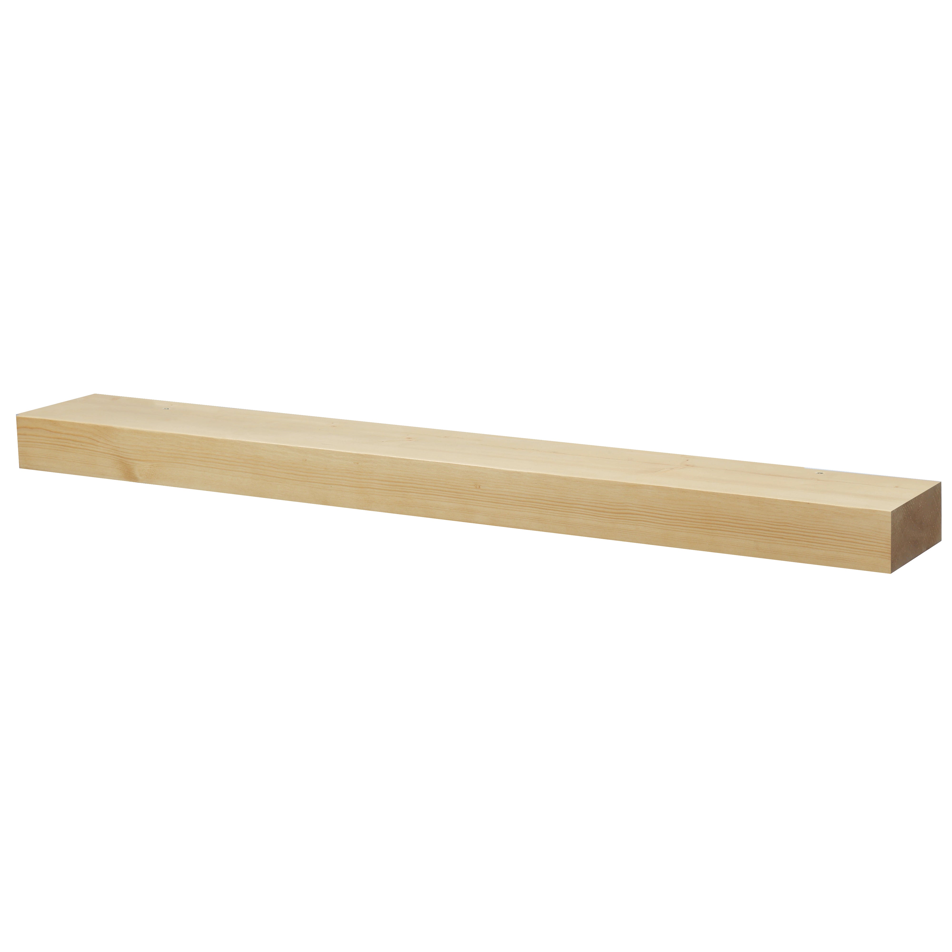 Smooth Solid Floating Timber Fireplace Mantel Shelf