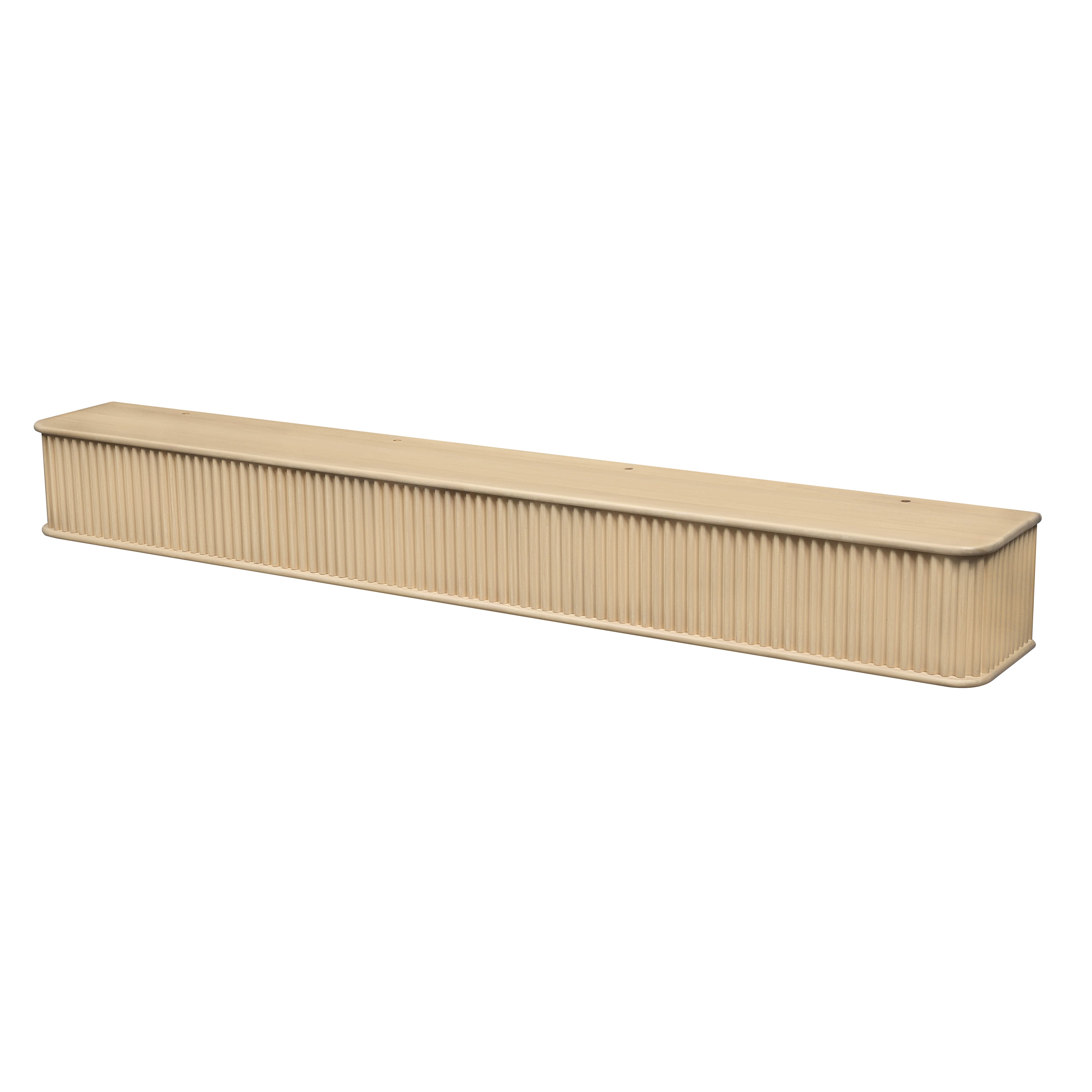 Fluted Fireplace Mantel Shelf – Real Wood