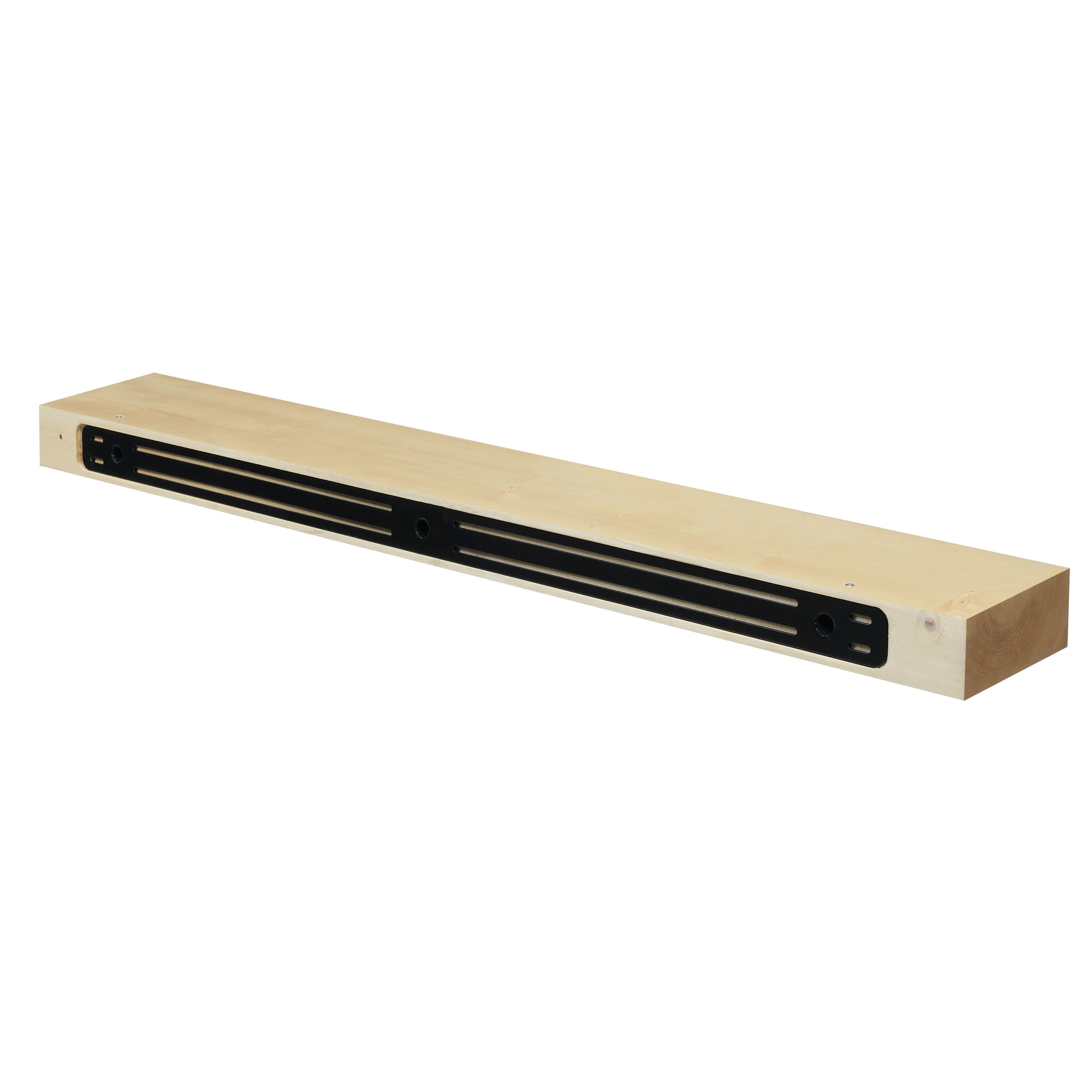 Smooth Solid Floating Timber Fireplace Mantel Shelf