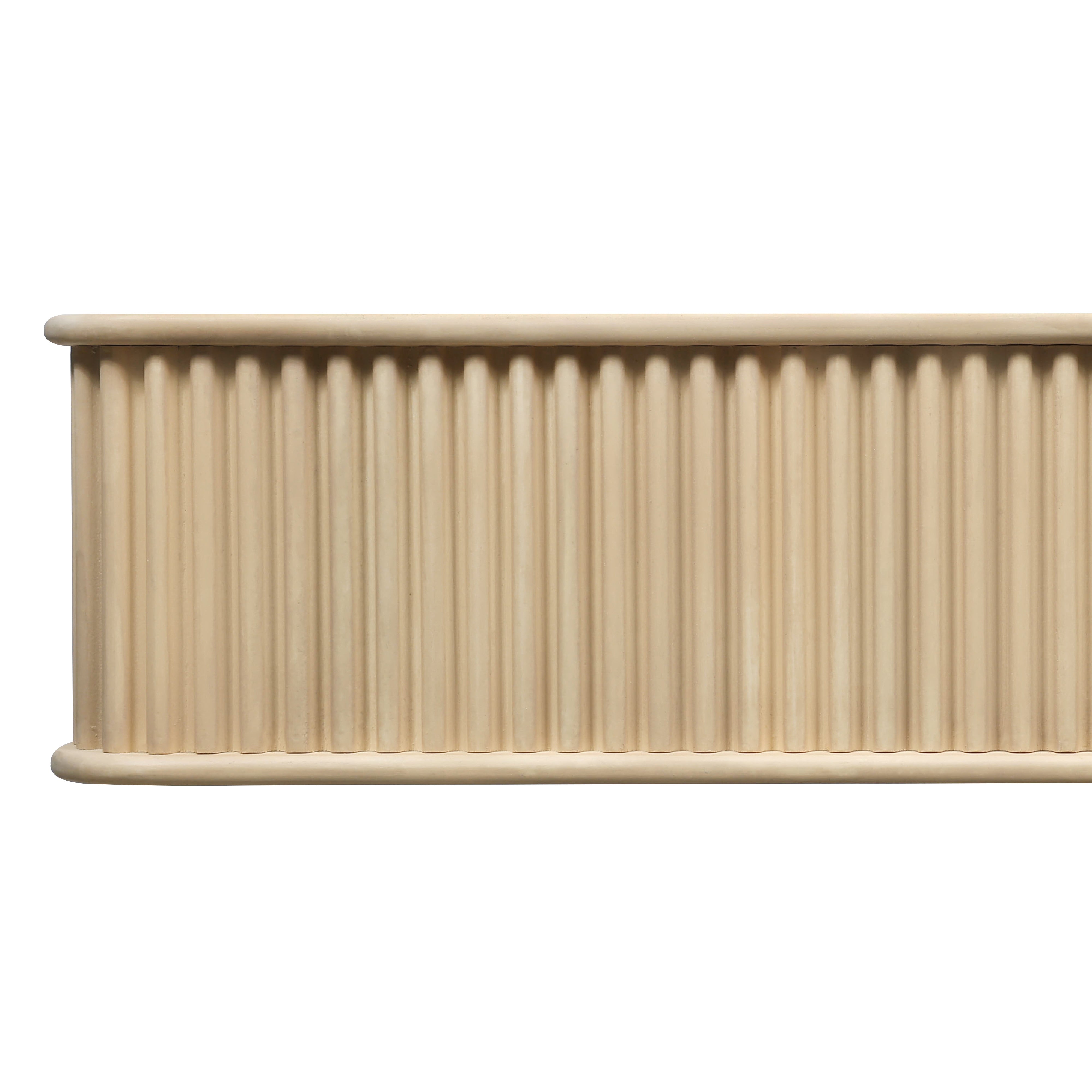 Fluted Fireplace Mantel Shelf – Real Wood