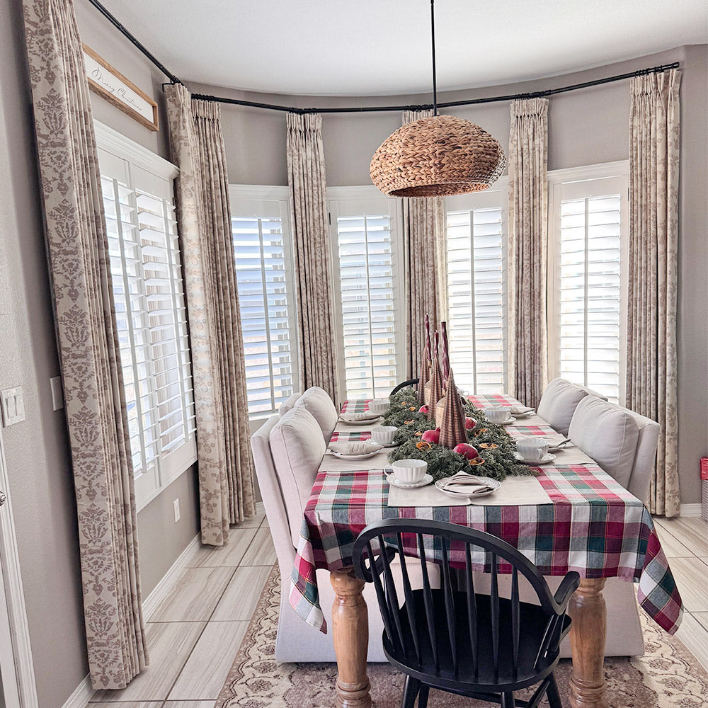 Nellie Cottage Style Floral Jacquard Curtains