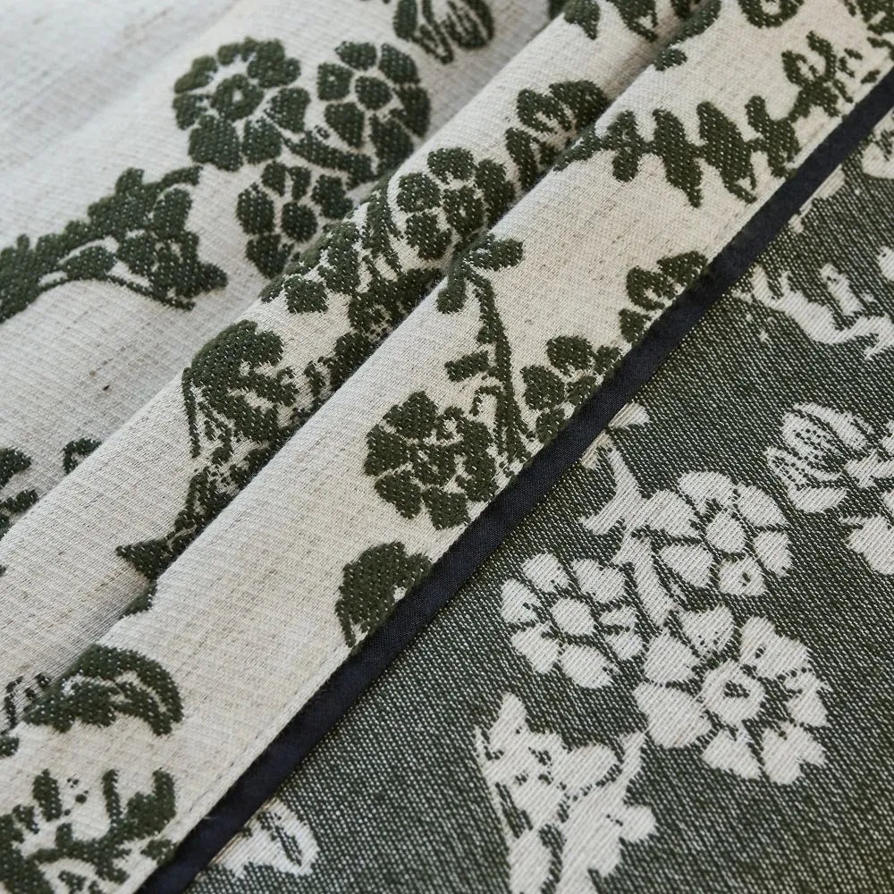 Nellie Cottage Style Floral Jacquard Curtains