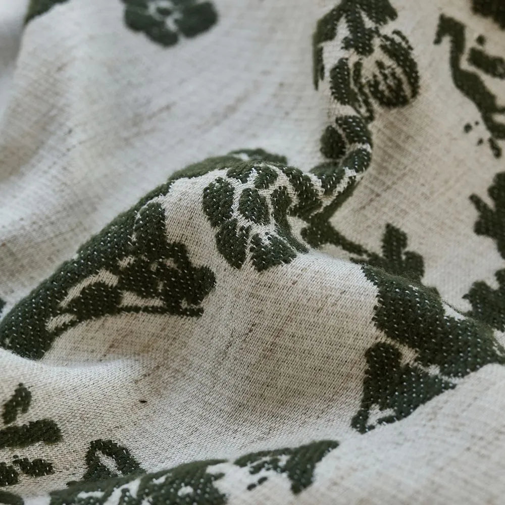 Nellie Cottage Style Floral Jacquard Curtains