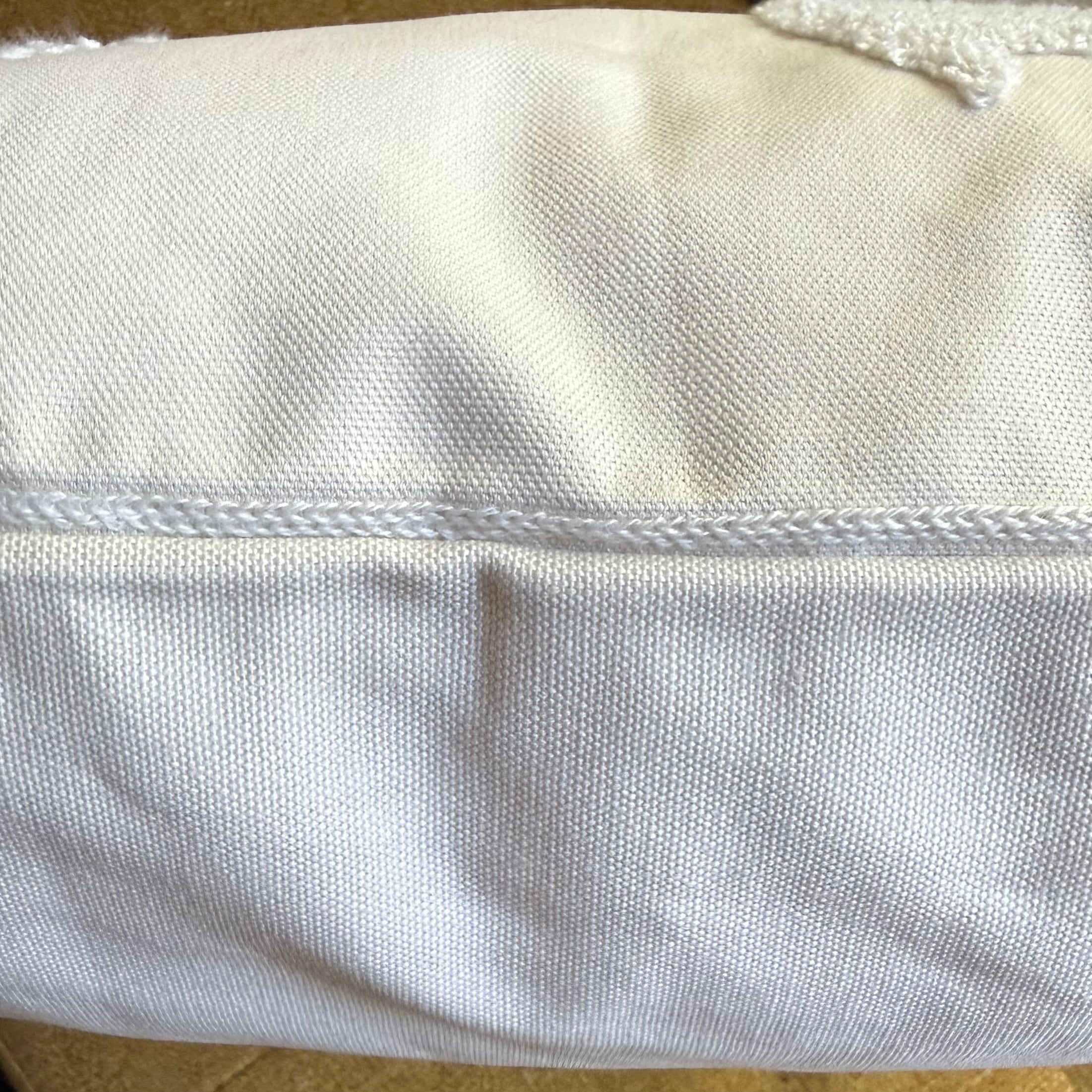 Neutral Winter Deer Embroidered Pillow Cover