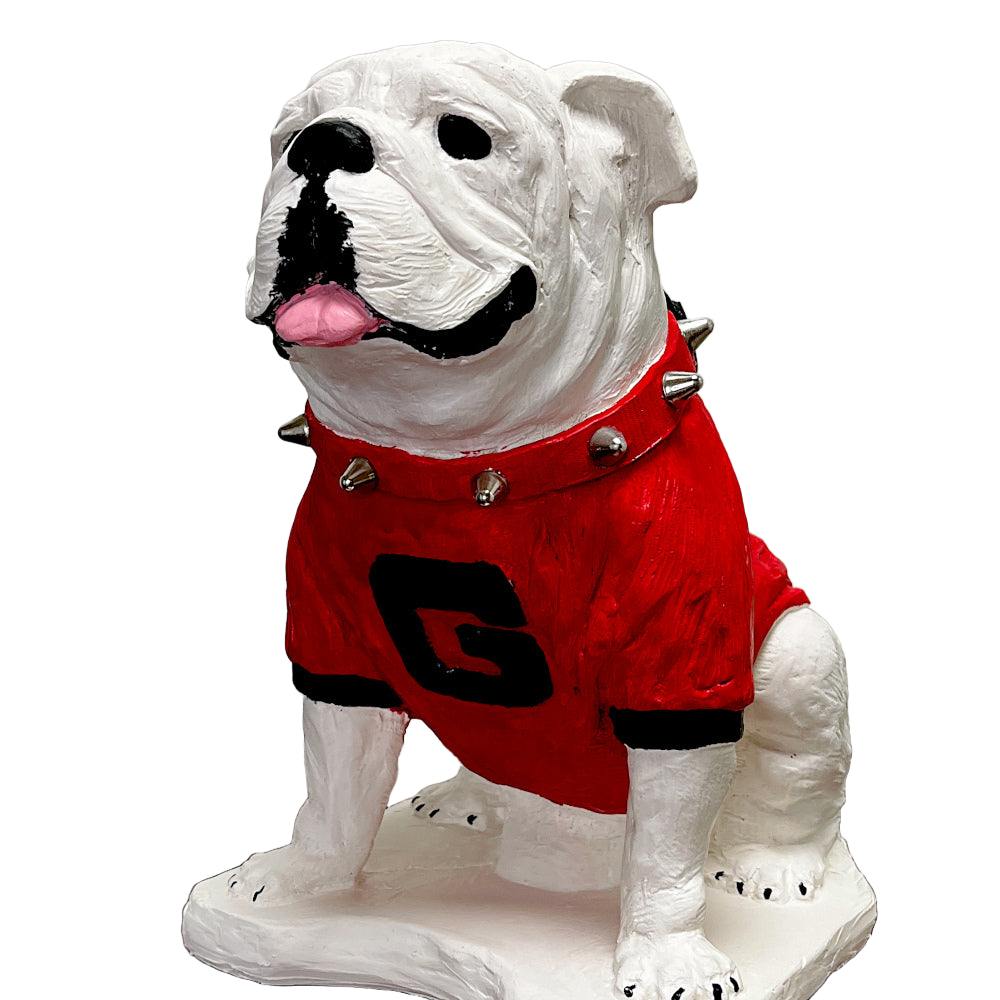 UGA Georgia Bulldog Mascot Cement Statue for Garden, Yard, Home Decor and Porch.