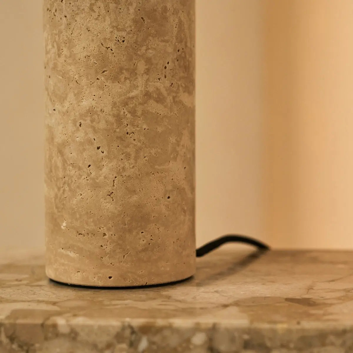 Nicolaas Travertine Lamp – Elegant Handmade Design with Metal & Travertine-2