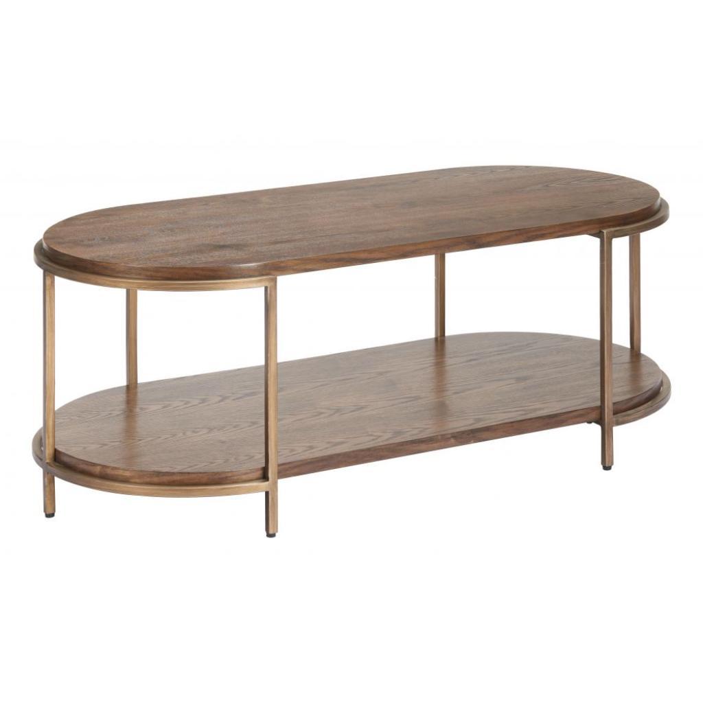 Niju Wood Top Oval Coffee Table
