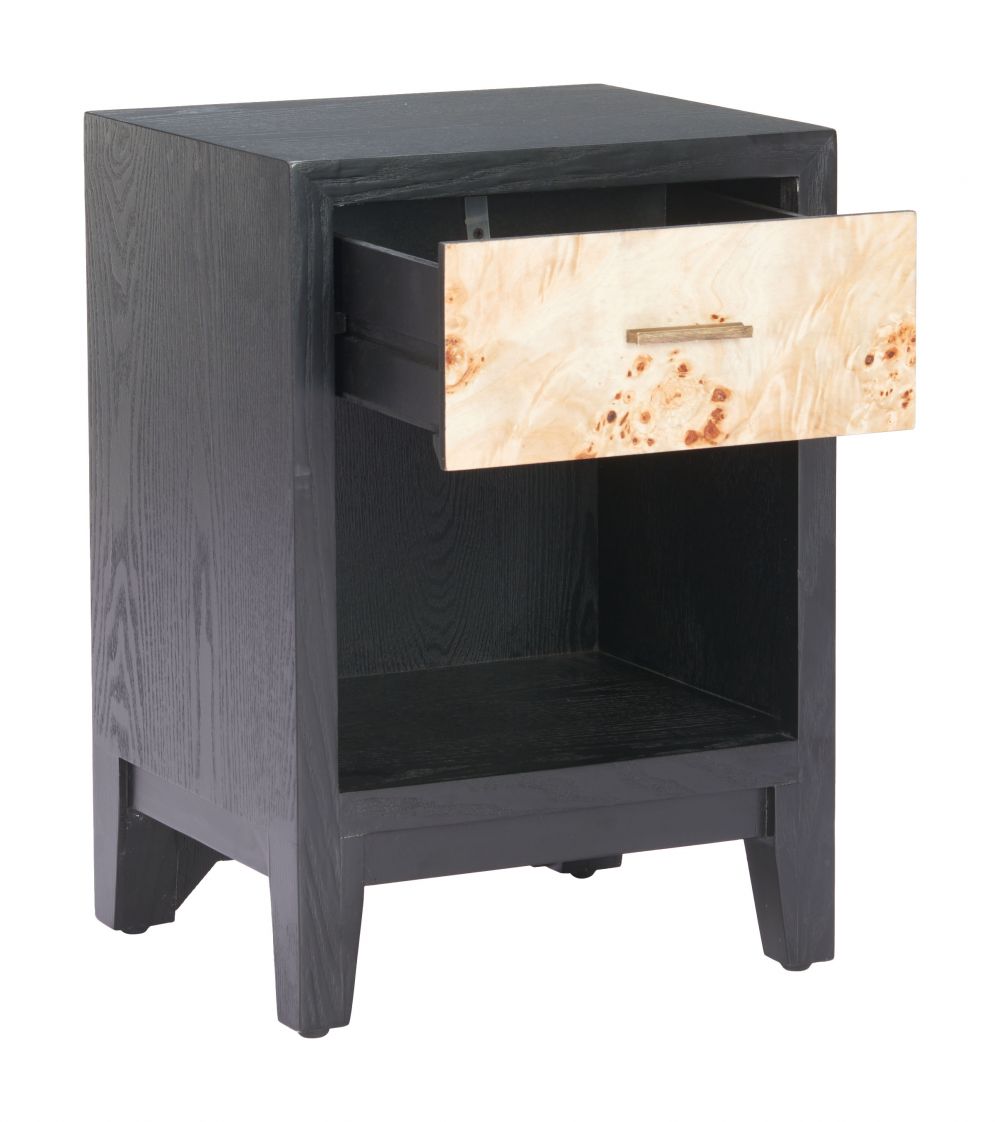 Noite One Drawer Wooden Side Table