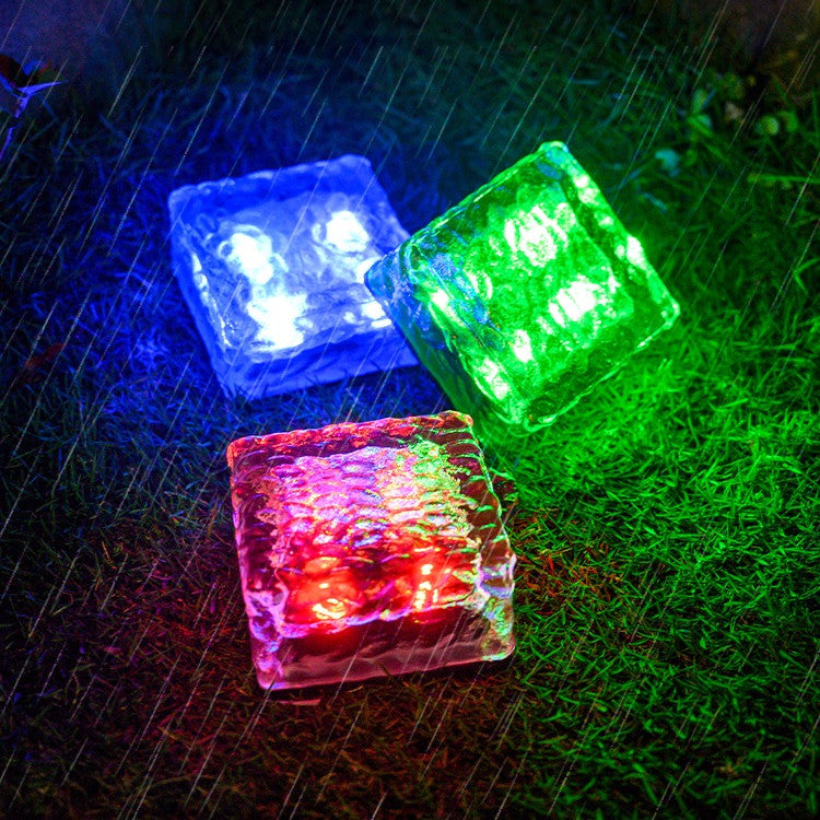 6-Pack Solar Powered Ice Bricks Path Lights-4